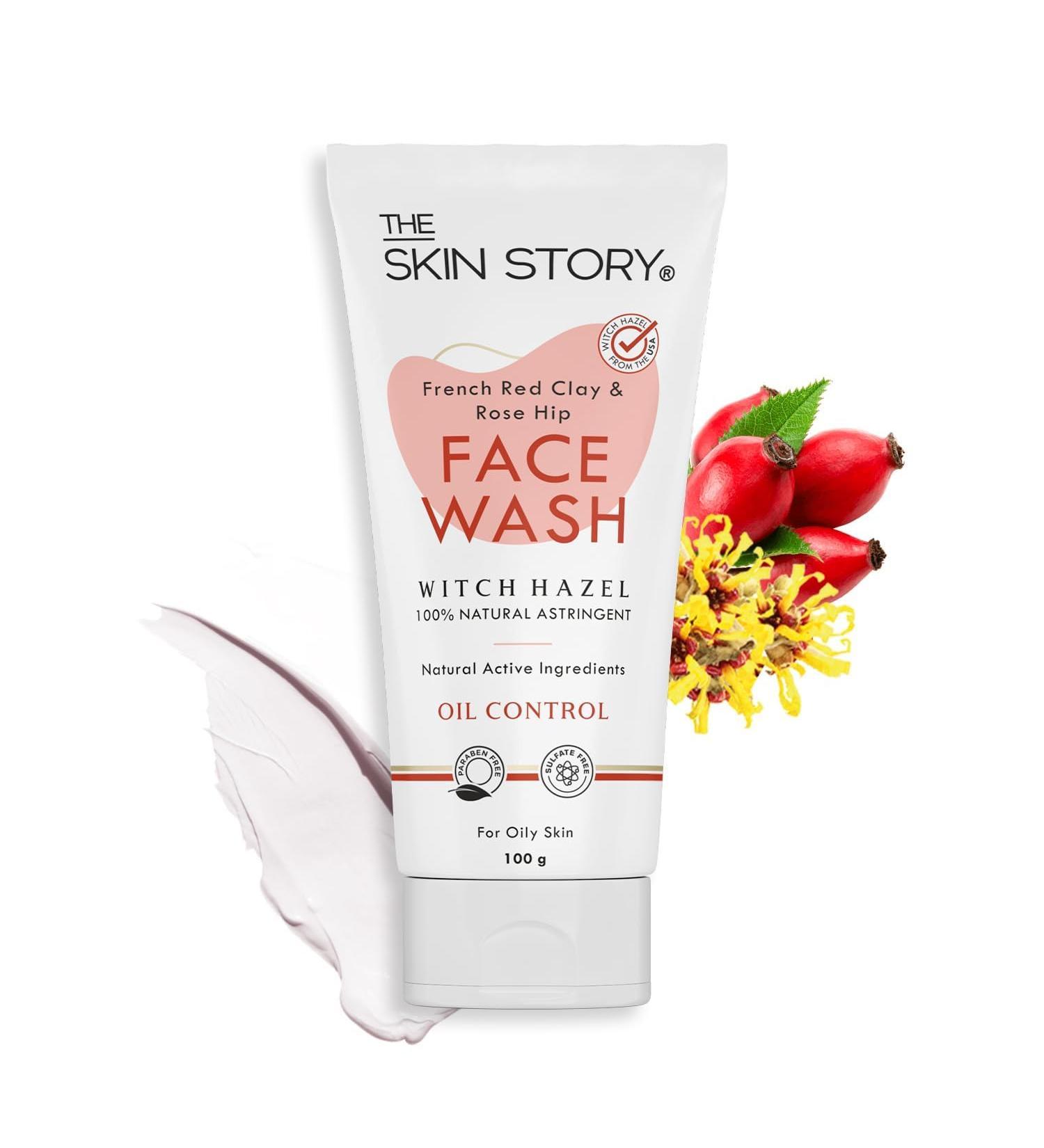 Pore Cleansing Face Wash | French Clay & Rosehip Oil | Oil Control & Impurity Removal | Paraben Free | 100ml - Buy Online on GoSupps.com