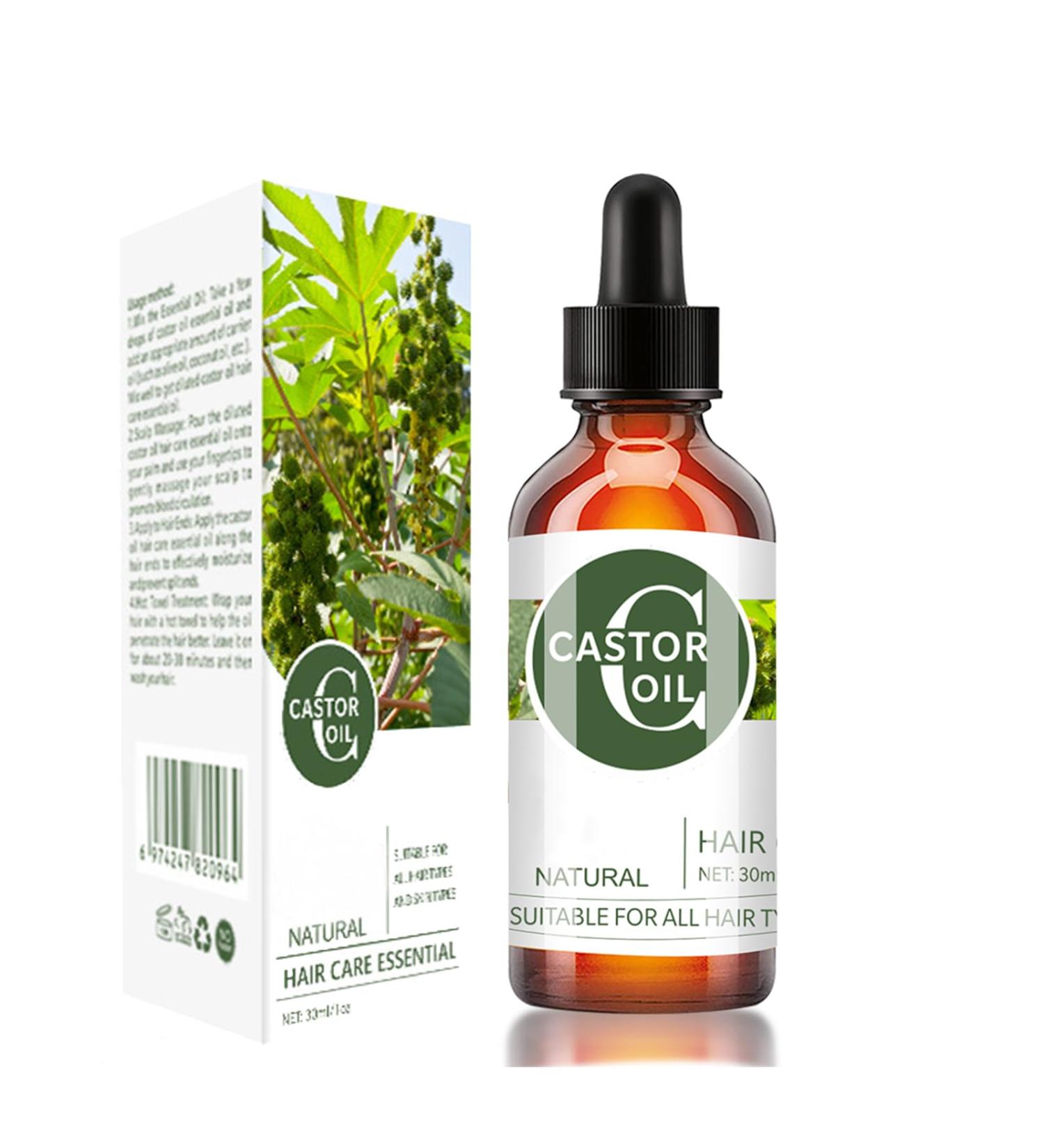 EONFAVE Organic Castor Oil - Hair Growth Oil - Castor Oil Cold Pressed to Strengthen Nourish Hair - Eyelash Growth Essential Oil - Improve Hair Loss and Nourishes Scalp - Buy Online on GoSupps.com