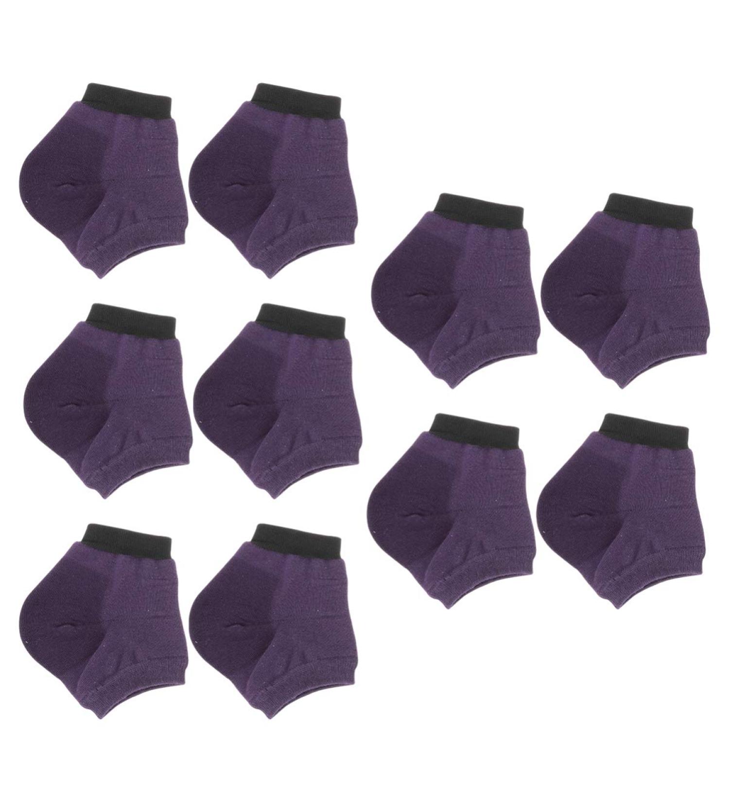 Milisten 5 Pairs Moisturizing Socks Foot Moisturising Socks Slipper Socks Dry Hard Cracked Skin Socks Cracked Spa Socks Moisturizing Heel Socks Dry Feet Anti-Crack Cotton Ankle Socks Purple - Buy Online on GoSupps.com