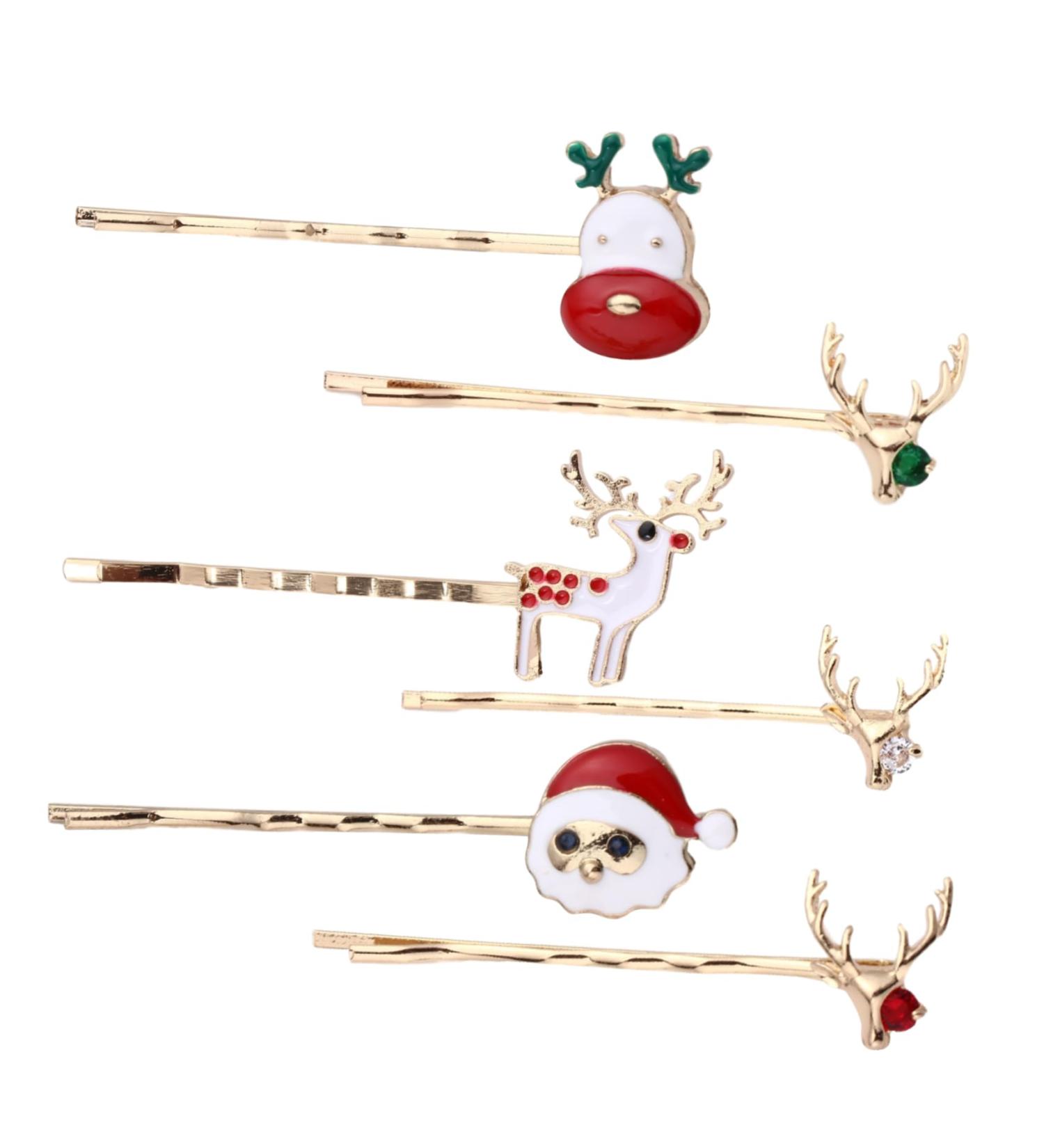 VINTORKY 3 Christmas Hair Clips Girls Bobby Barrettes Snowman Hair Barrettes Bobby Kids Party Clips Xmas Hair Clips Hair Clips for Girls Party Hairpin Headgear Child Metal Cute - Buy Online on GoSupps.com