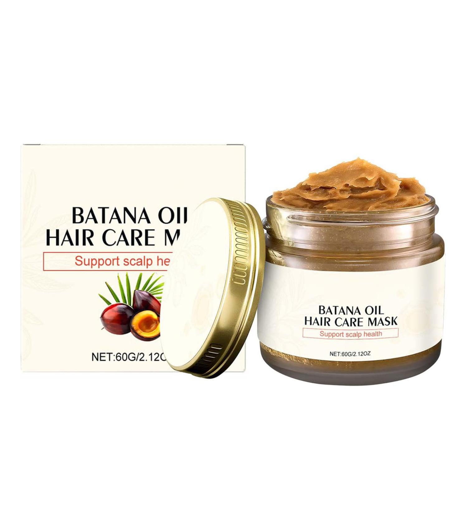 Masque capillaire l'huile de batana brute - Pour la croissance des cheveux - R paration des cheveux ab m s et cr pus - Soin intensif - Douceur longue dur e - Soutien de la sant du cuir chevelu - 60 - Buy Online on GoSupps.com