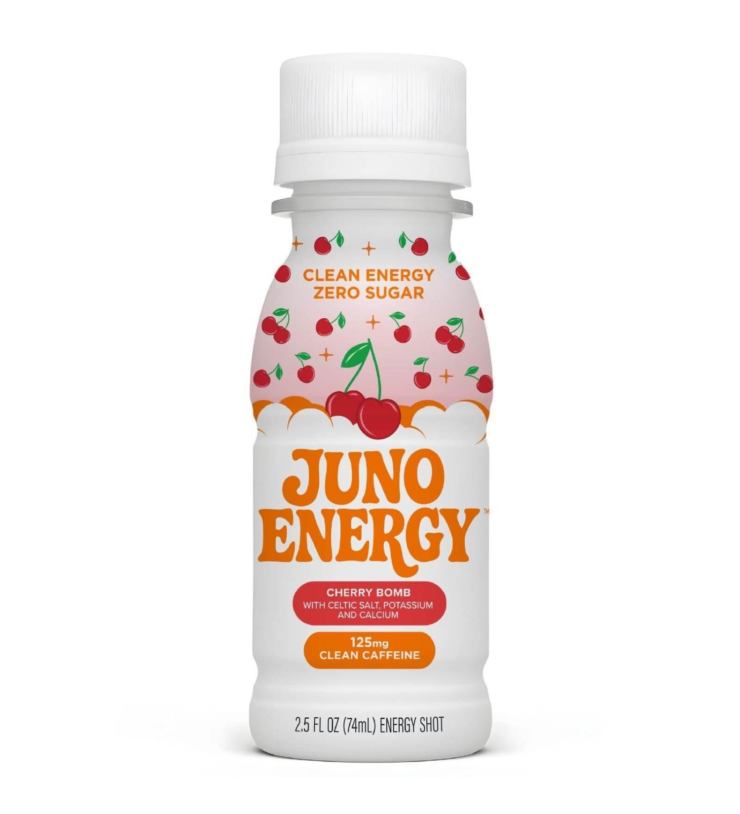 JUNO Energy Shot Zero Sugar Organic Caffeine Gluten Free & Vegan Energy Shot Made with Vitamin C Celtic Salt Calcium Sour Cherry Juice & Keto Friendly Plant Based 2.5 FL OZ Bottles 12 Pack - Buy Online on GoSupps.com