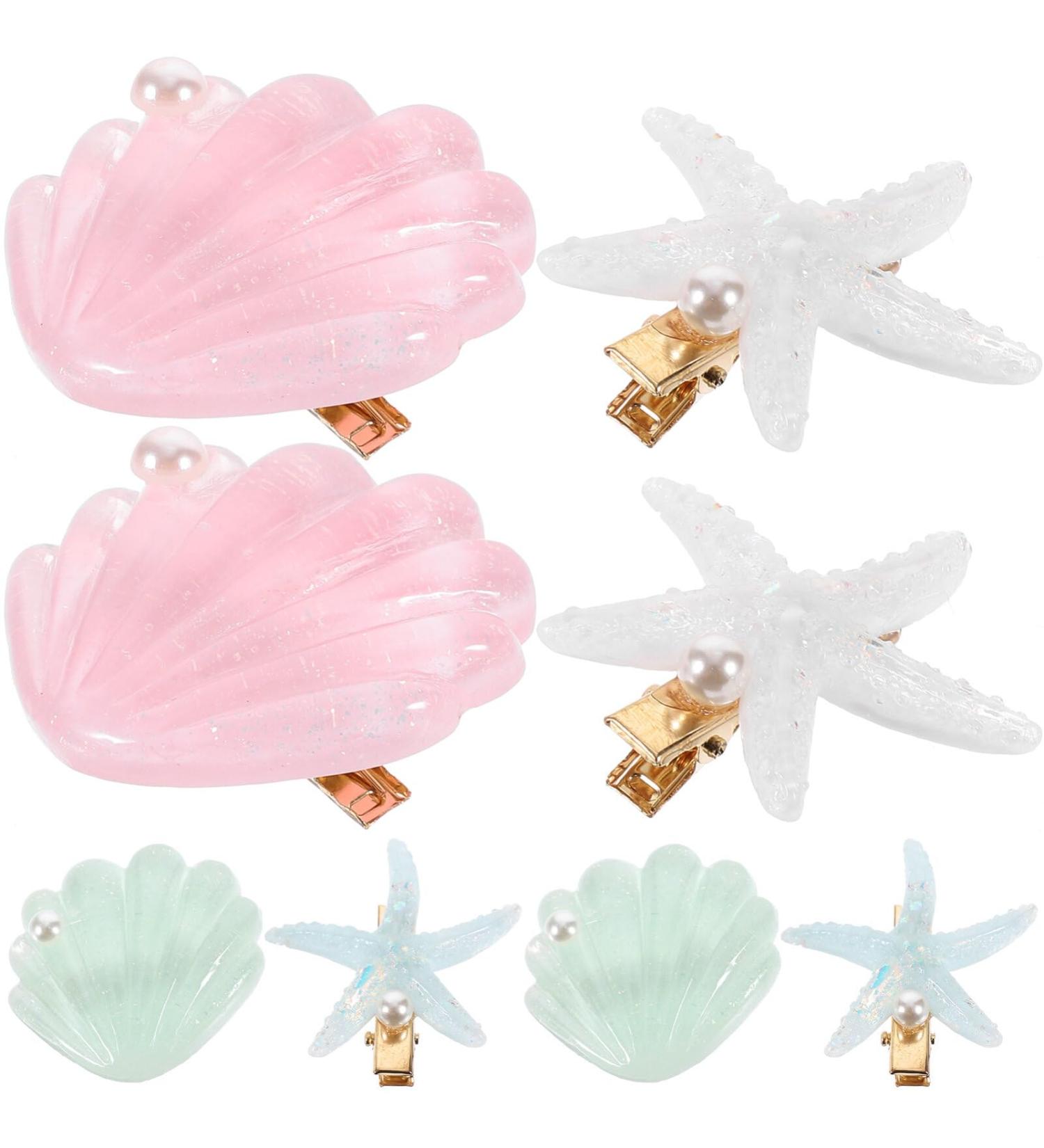 Beavorty 4 Pairs hair clips for girls hair jewelry girls hair accessories seashell hair clips seashell hair clip for girl decorative hair clip star hair clip women's alloy decorate cute - Buy Online on GoSupps.com