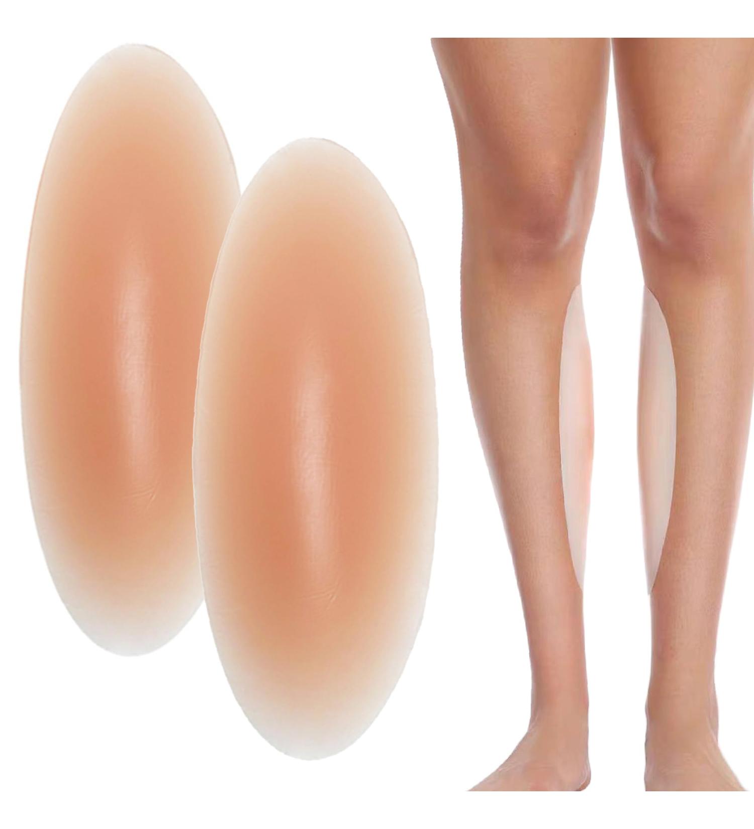 CUKIN Silicone Calf Pads - Adhesive Corrector for Crooked or Thin Legs (Beige, 1 Pair) - Buy Online on GoSupps.com