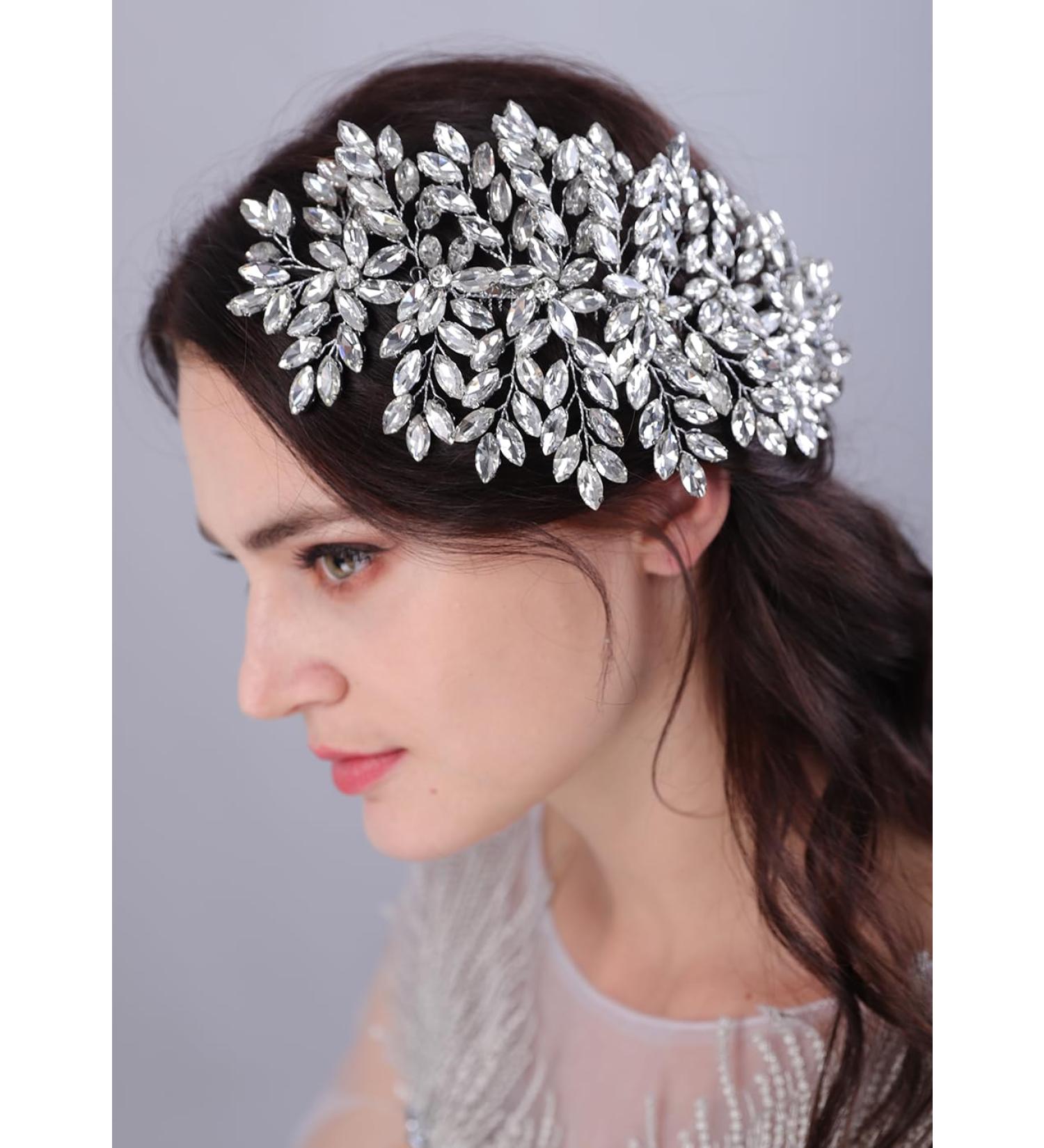 Shop Kercisbeauty Rhinestone Beads Hair Comb - Wedding Gothic Vintage Party Jewelry for Brides & Girls - Buy Online on GoSupps.com