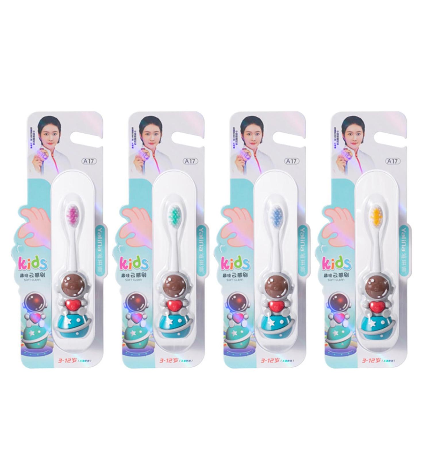 Beautiful Astronaut Children's Toothbrush with Soft Bristles - Non-Slip Gift for Boys & Girls - Ideal for Kids' Oral Care - Buy Online on GoSupps.com
