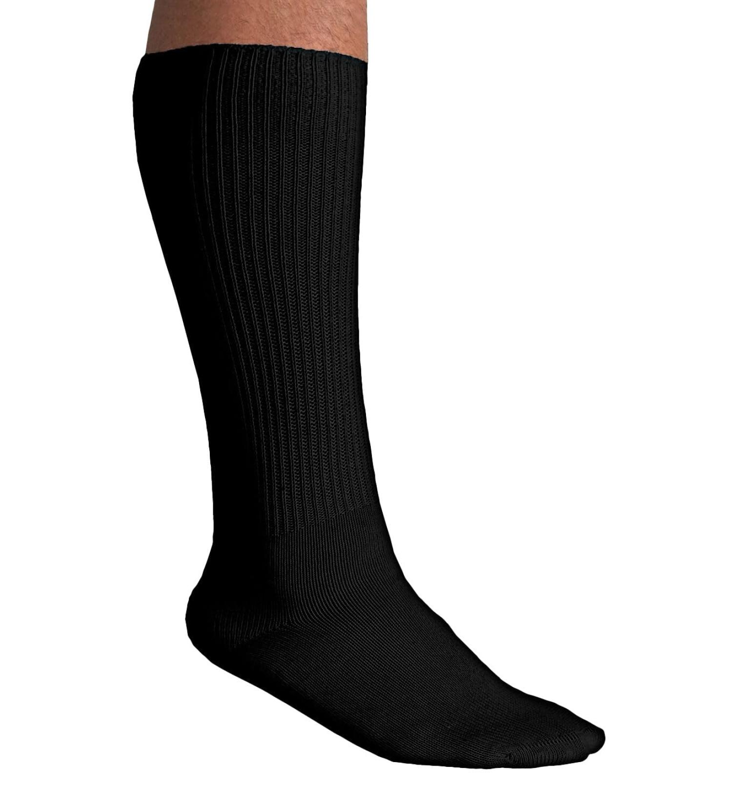 Buy KingSize Men's Diabetic Over-The-Calf Socks XX-Large Big Black - Comfortable & Supportive for All-Day Wear - Buy Online on GoSupps.com