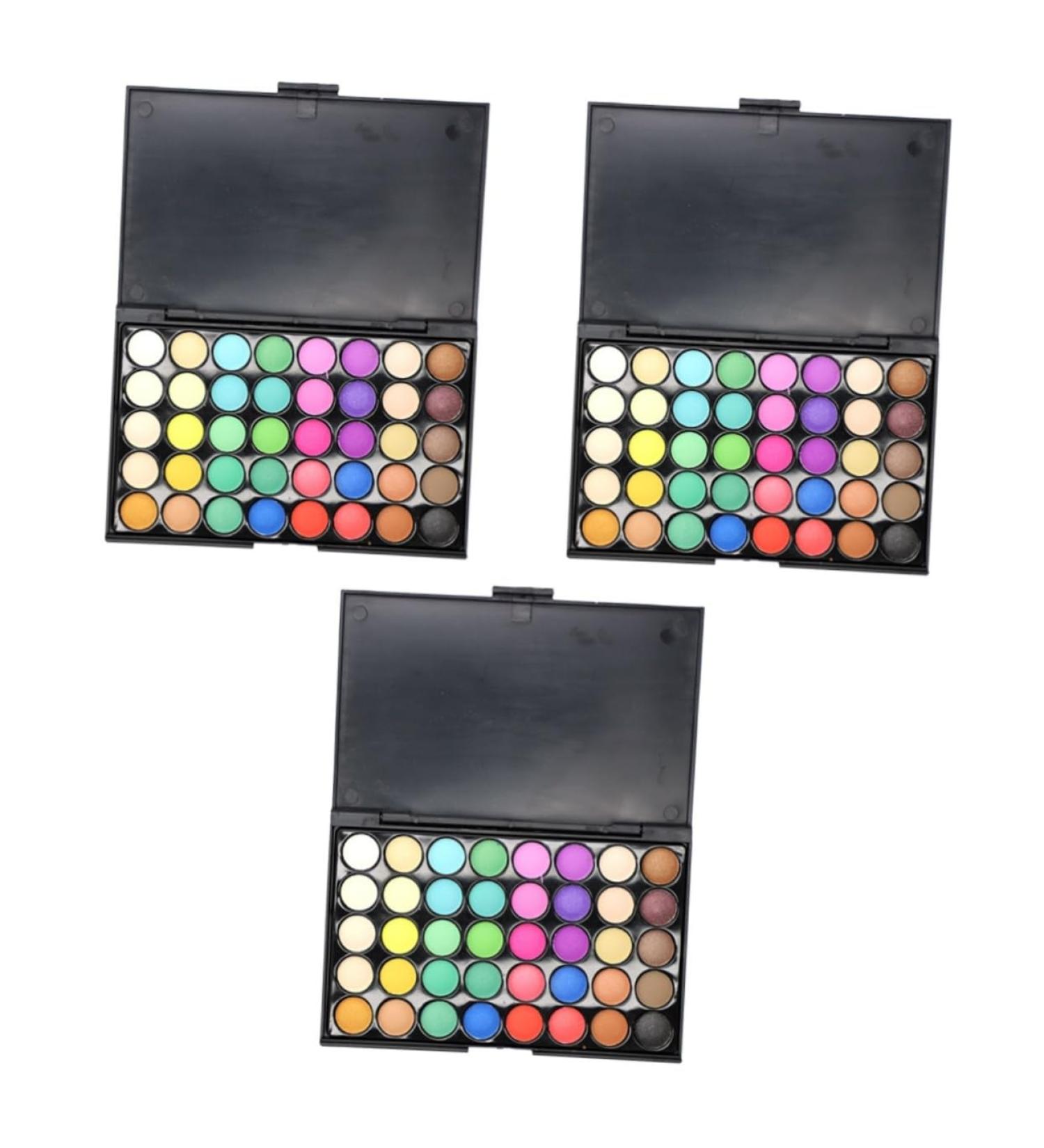 FOMIYES 3pcs 40 Eye Shadow Palettes Eyeshadow Powder Eyeshadow Pallet Eyeshadow Matt Makeup Matte - Buy Online on GoSupps.com