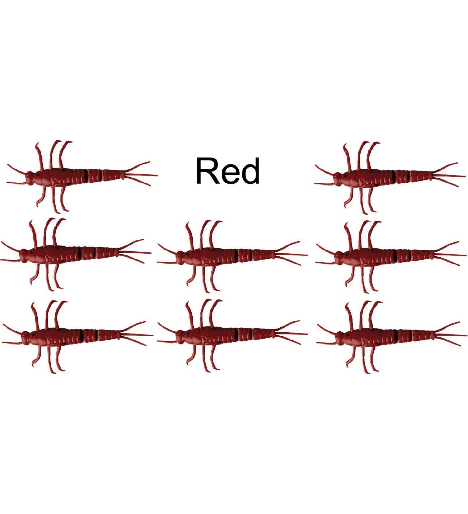 Savage Gear 3D LB PVC Mayfly - 8 Mayflies Imitation Red 5.0cm