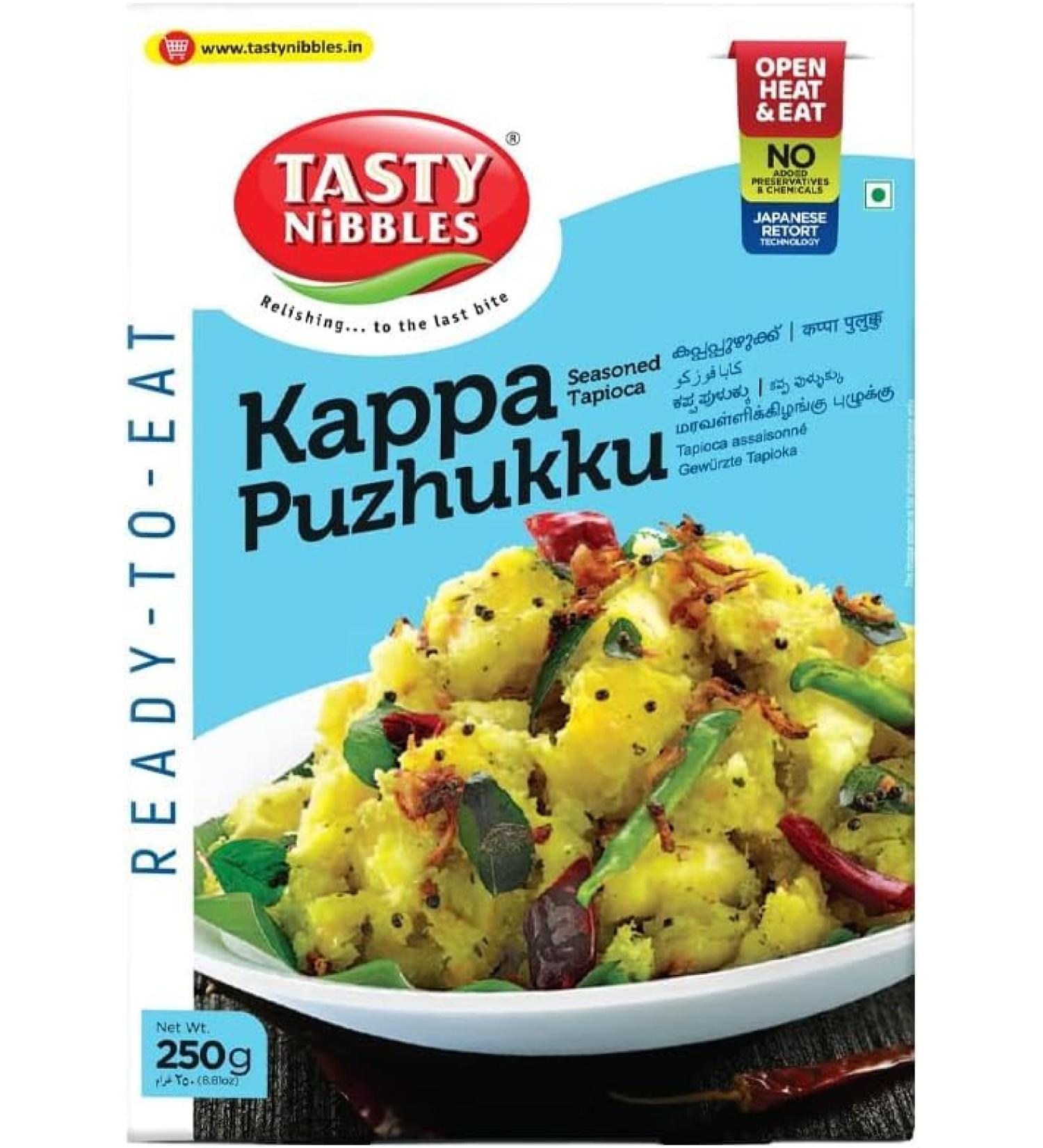 Seelans Indian Origin |Tasty Nibbles | Kappa Puzhukku | Seasoned Tapioca Maravallikkilanku Mashed And Steamed | Just Heat And Eat | Healthy 250G Pack Of 2
