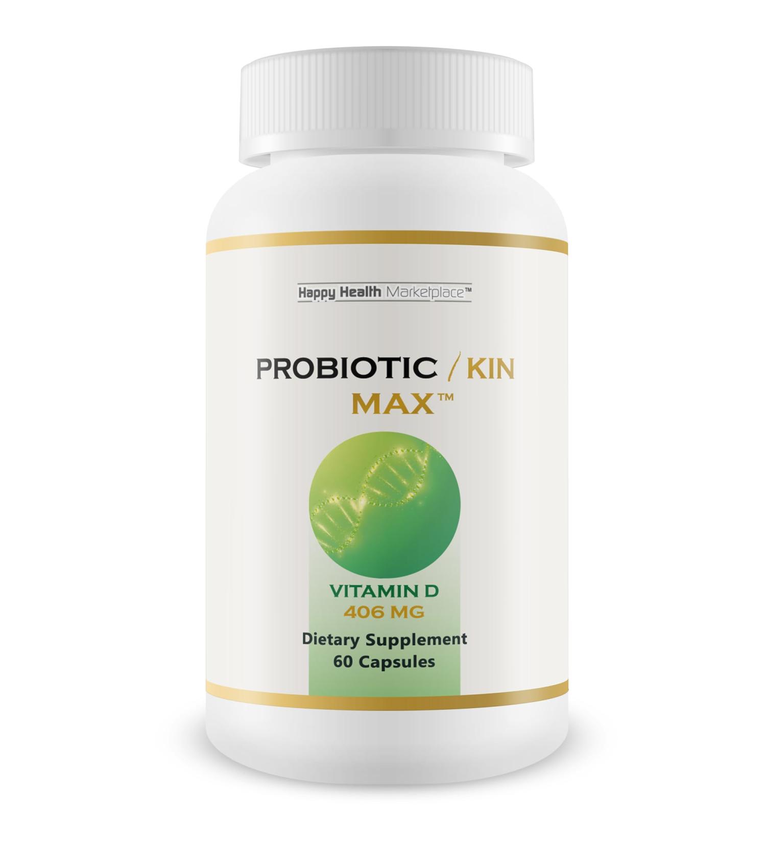 Probiotic/Kin Max - Our Best Probiotics for Women - Our Best Probiotics for Digestive Health Gut Health & Immune Health - Premium Daily Probiotic for Women & Men - Acidophilus Probiotic Capsules - Buy Online on GoSupps.com