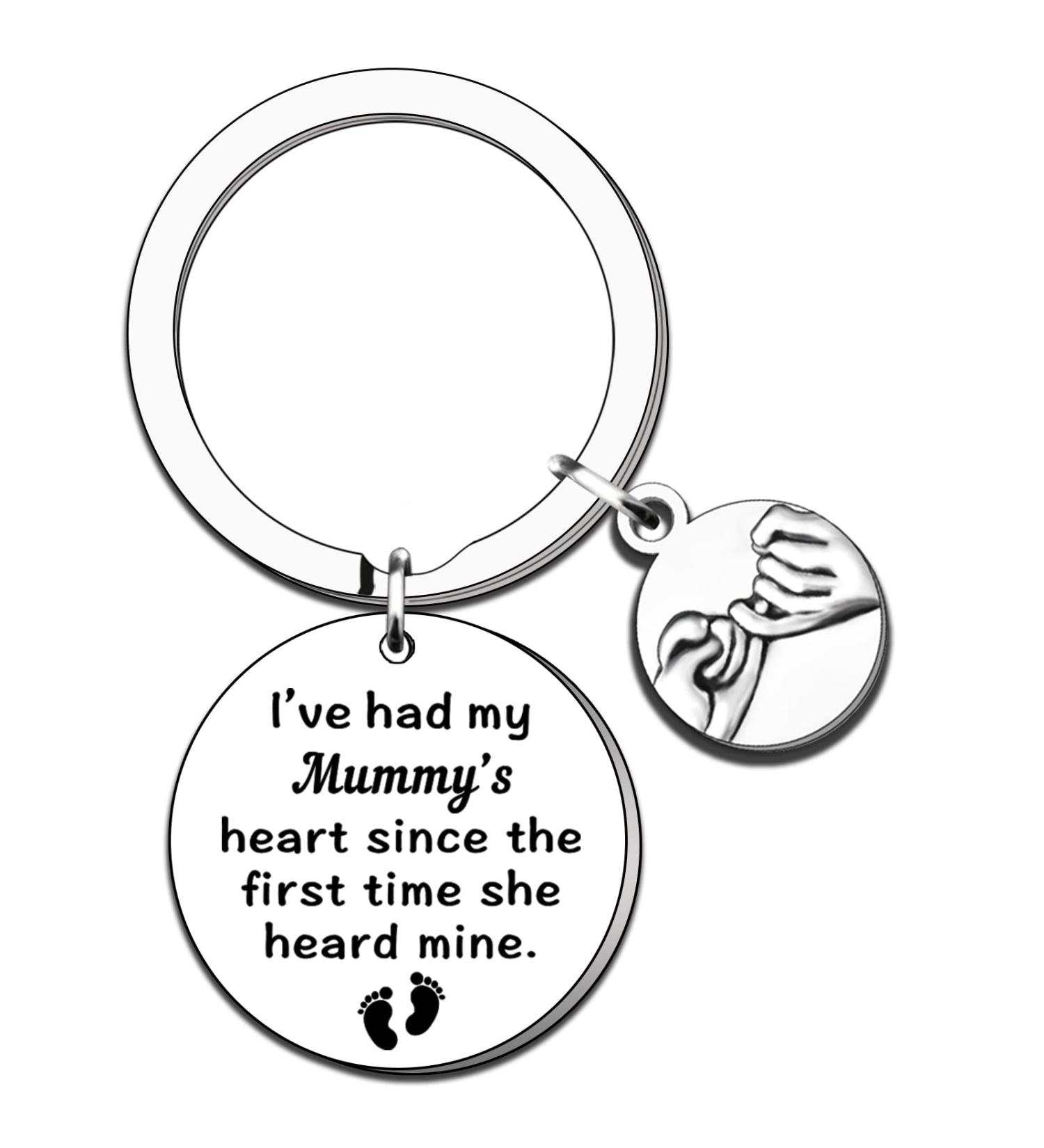 TTOVEN Mummy Gifts New Mummy Gifts Mum Keyring from Daughter Son Mummy to Be Gift Baby Announcement Gift Pregnancy Mum Gifts Mother Gift Mother s Day Birthday Christmas Gifts