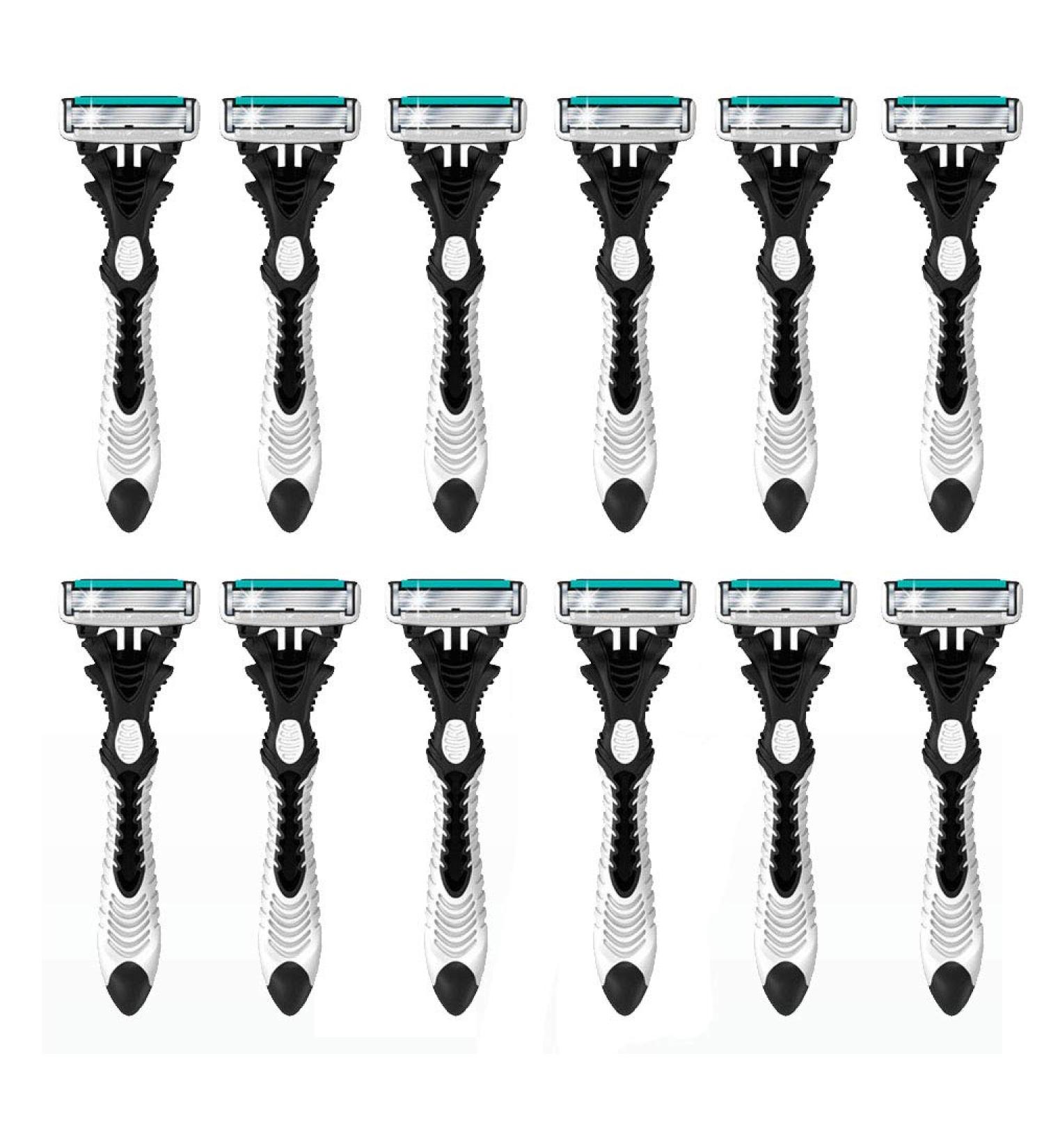 Dorco Pace6 Men's Razor - 6-Blades Disposable Razors (10+2 Pack) | Worldwide Shipping - Buy Online on GoSupps.com