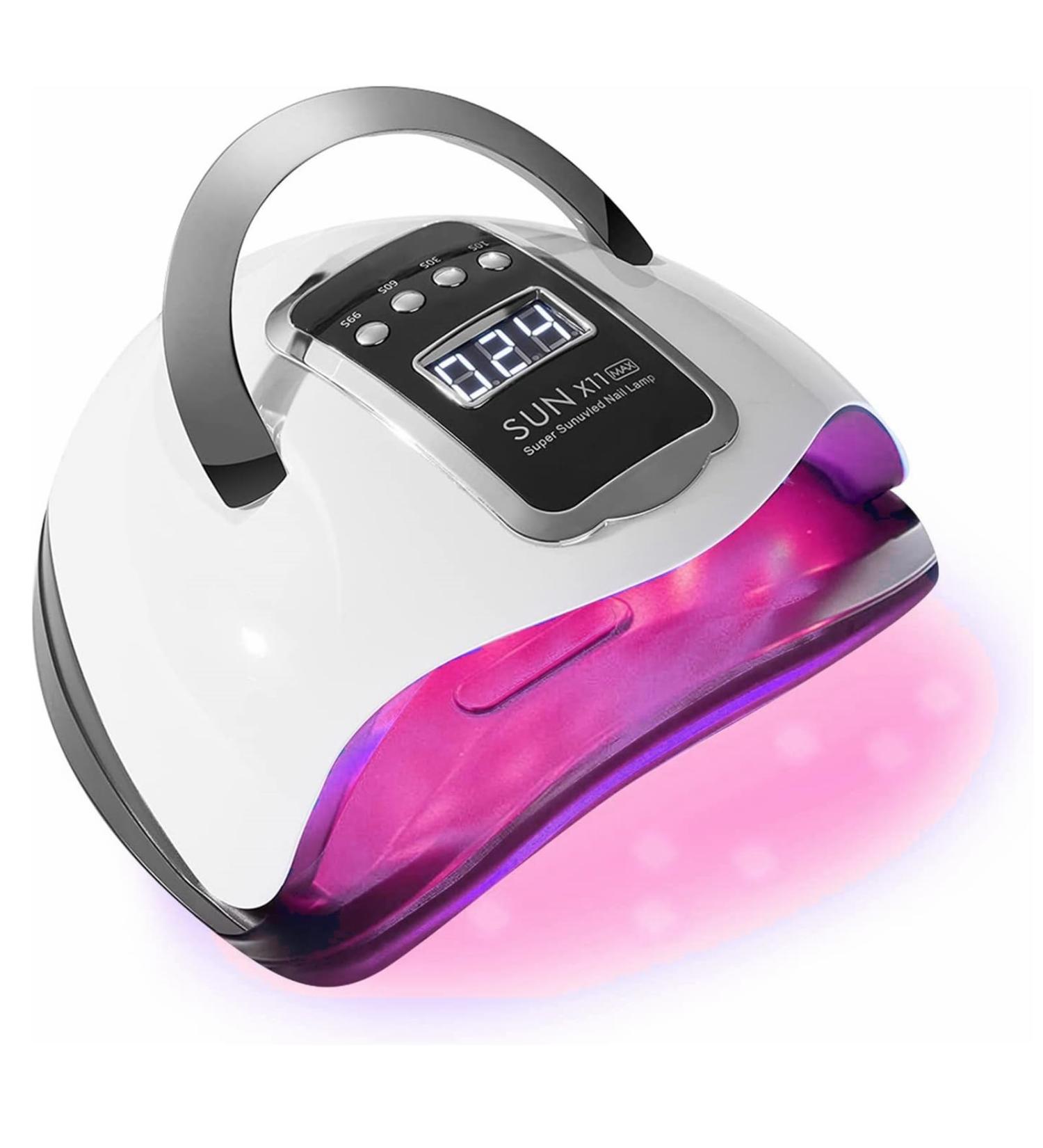280W UV LED Nail Lamp - Professional Gel Nail Dryer with 66 Beads Fast Curing & Auto Sensor Portable Nail Art Tool for Fingernails & Toenails - Buy Online on GoSupps.com