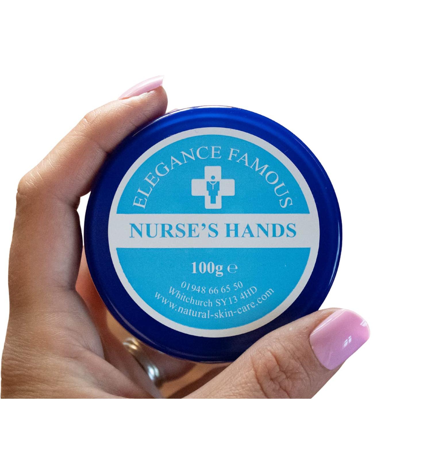 Nurses Hand Cream 100g by Elegance Natural Skin Care Repair Restore Nourish Dry Chapped Hands Nurse Nurses GP Hospital Doctor Medical Handcream - Buy Online on GoSupps.com
