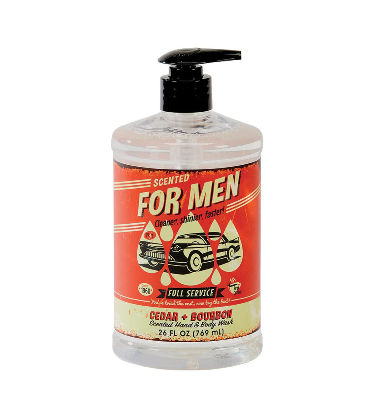 San Francisco Soap Company Cedar and Bourbon Hand and Body Wash for Men | Premium Scented Body Cleanser - International Shipping Available - Buy Online on GoSupps.com