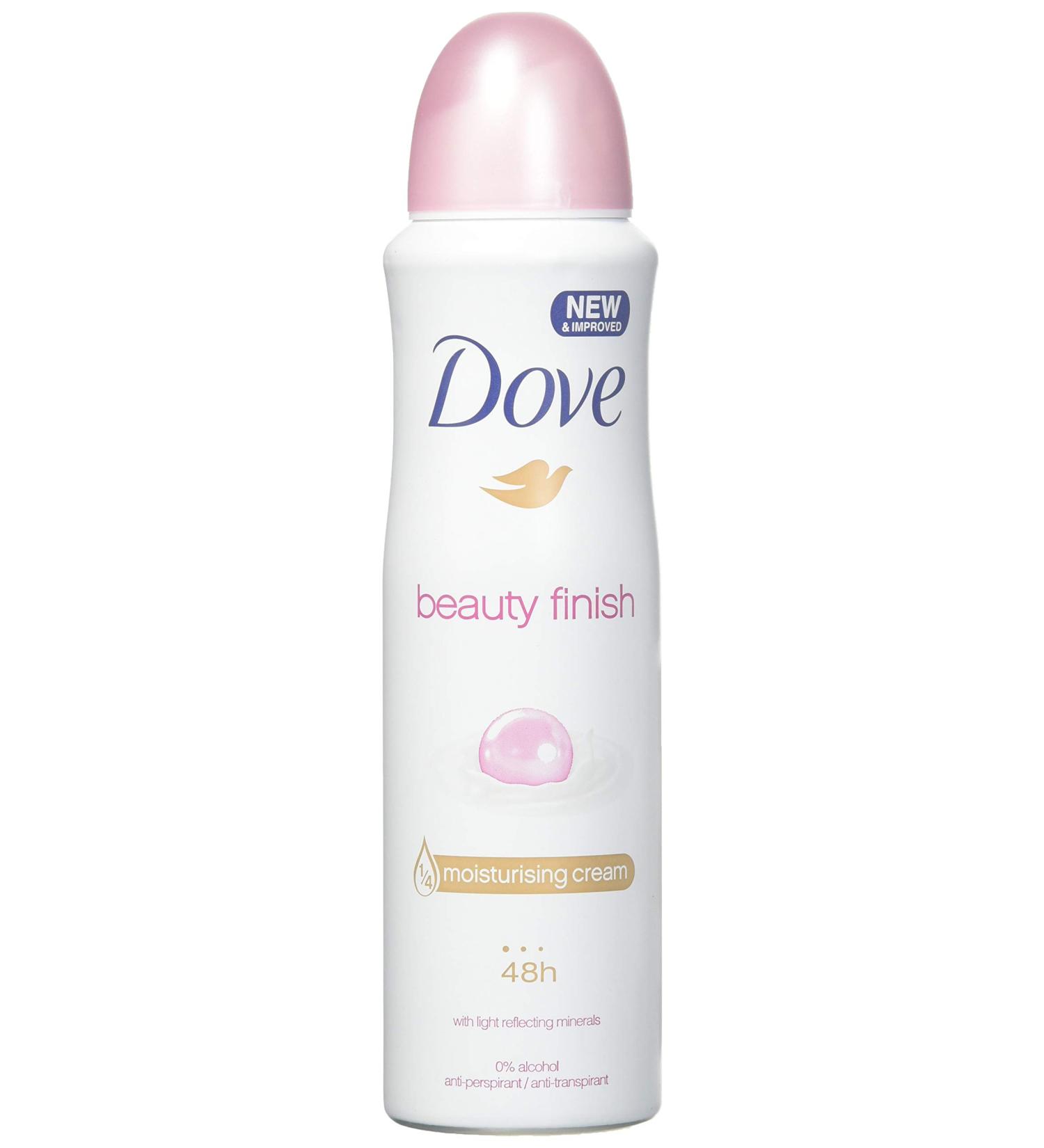 Dove Beauty Finish Deodorant & Anti-Perspirant 150ml - Pack of 6 | 0% Alcohol | 24-48 Hr Protection - Buy Online on GoSupps.com