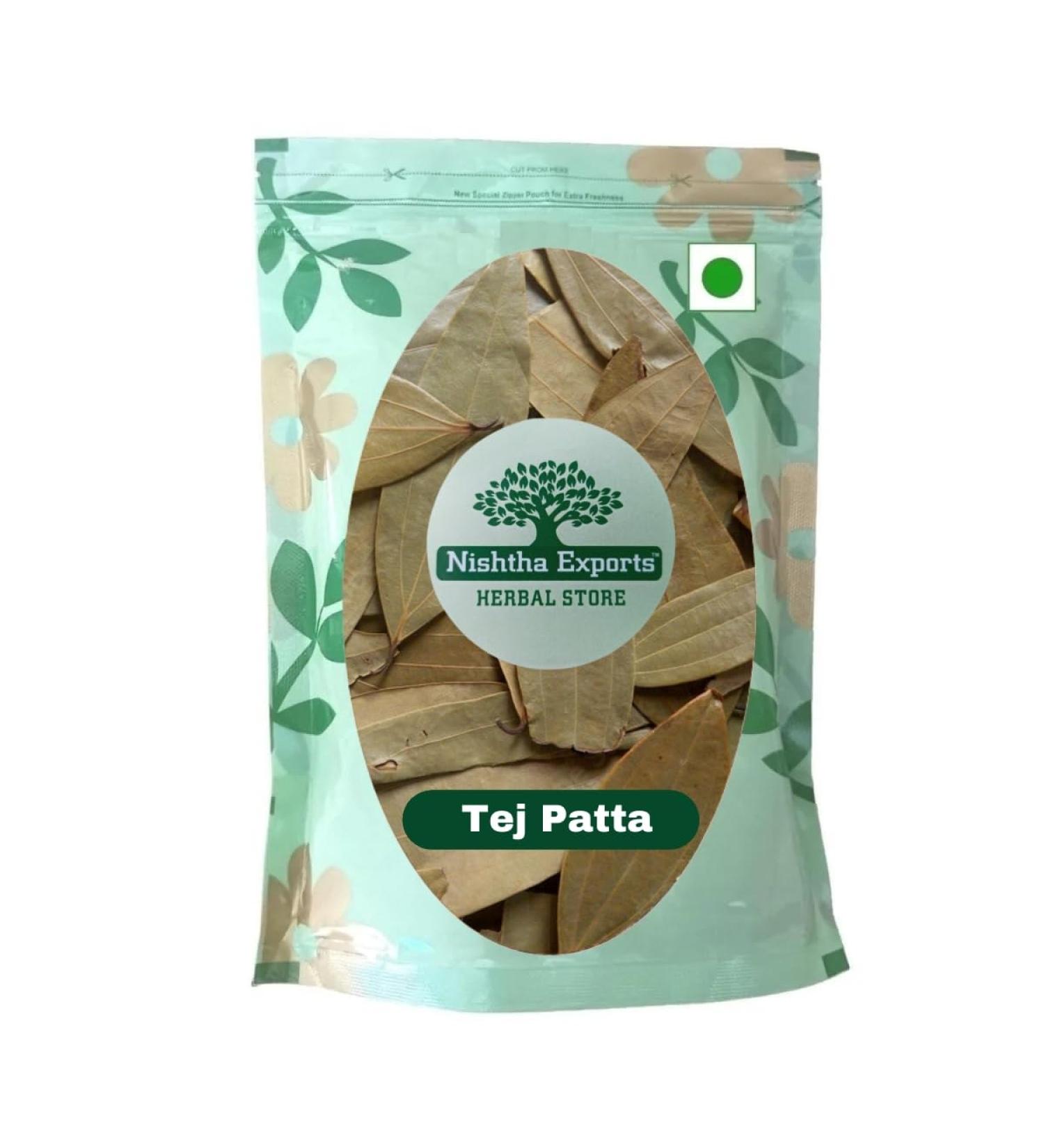 Tej Patta-Cinnamomum tamala-Raw Herbs-Tejpatta-Bay Leaf-Jadi Booti-Single Herbs (50 Gram) 50 g (Pack of 1)
