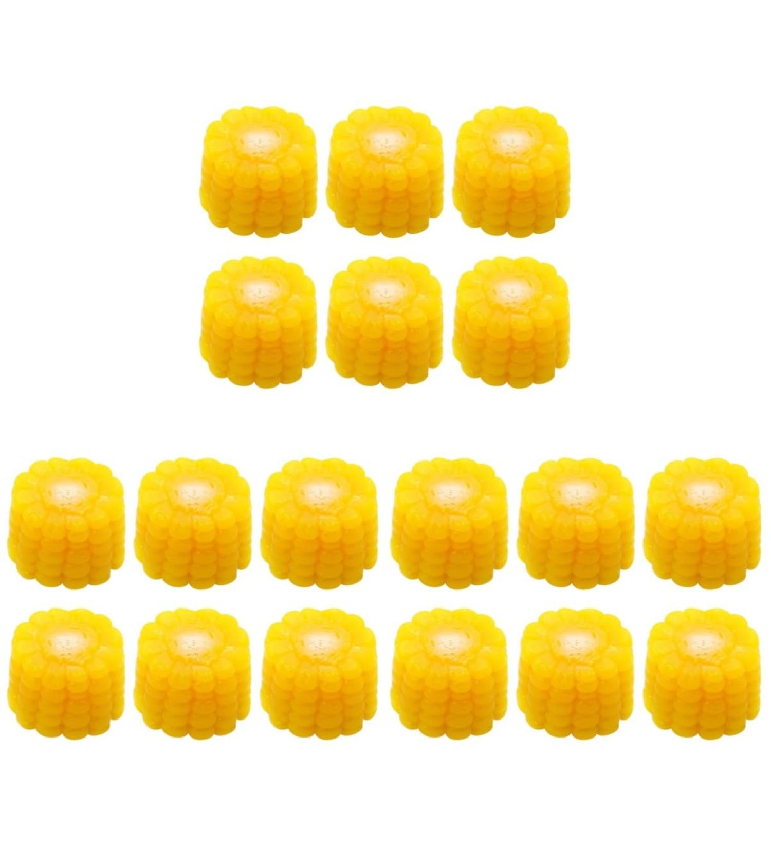 Alipis 18 Pcs Simulated Vegetables Mini Slice Mini Corns Slice Baby Formula Dispenser Corn Stalks Fake Corns Props Mini Decor Display Props Kitchen Decor Fake Lettuce Model Broccoli Pvc Yellowx3pcs 3.8x3.8cmx3pcs - Buy Online on GoSupps.com