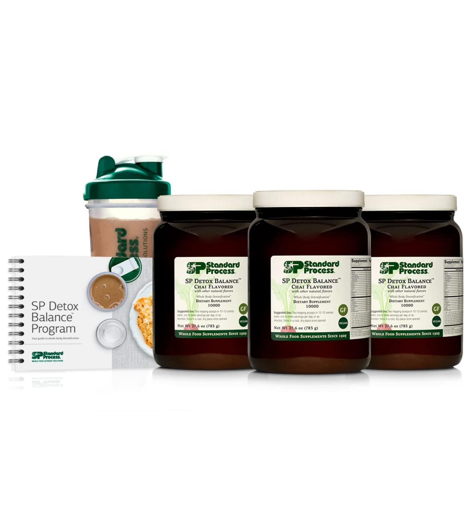 Standard Process SP Detox Balance Chai - Gluten-Free 28-Day Cleanse Kit with Essential Nutrients - Buy Online on GoSupps.com