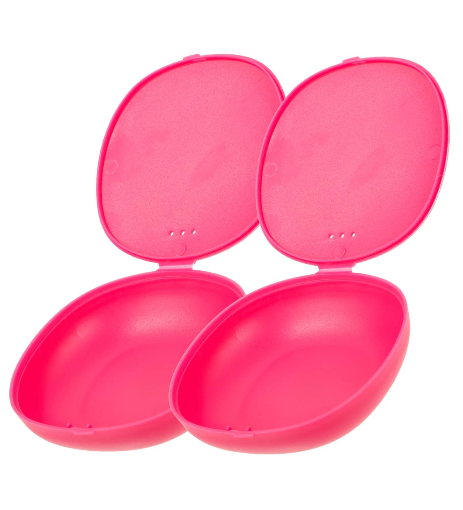 Subsofan Silicone Shell 2-Piece Menstrual Cup Storage Box - Reusable Pink Carrier Bag for Women - Buy Online on GoSupps.com