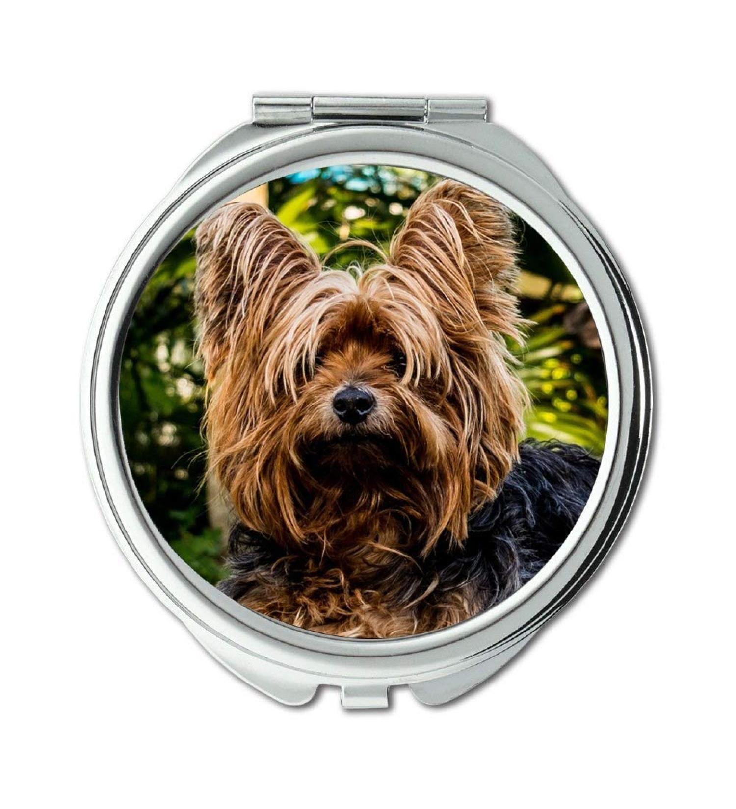 Mirror makeup mirror Dog Yorkshire Terrier Small Dog Pocket Mirror portable mirror - Buy Online on GoSupps.com