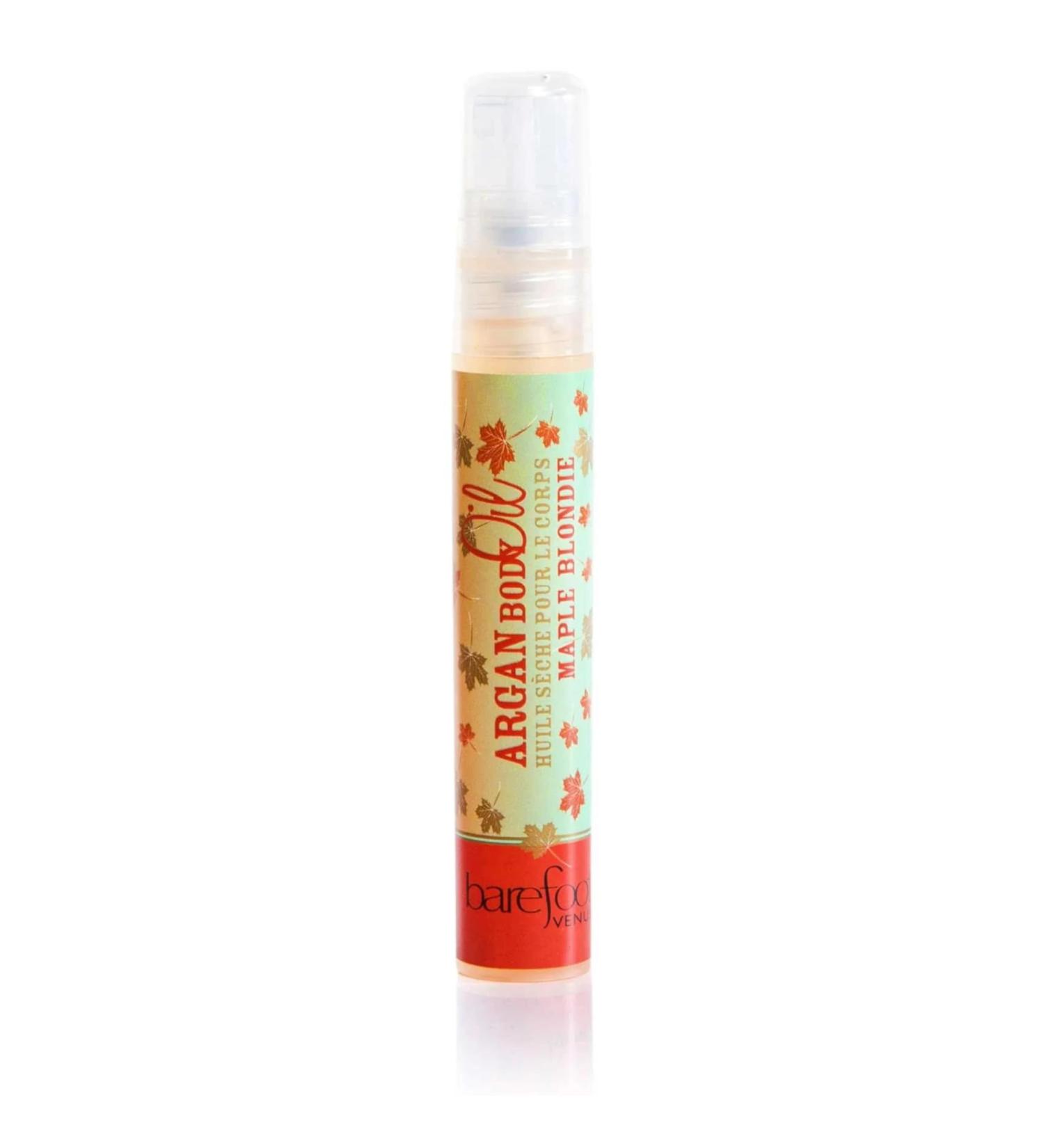 Travel Size Mini Argan Body Oil - 8ml (Maple Blondie) for Nourished Skin | Shop Internationally - Buy Online on GoSupps.com
