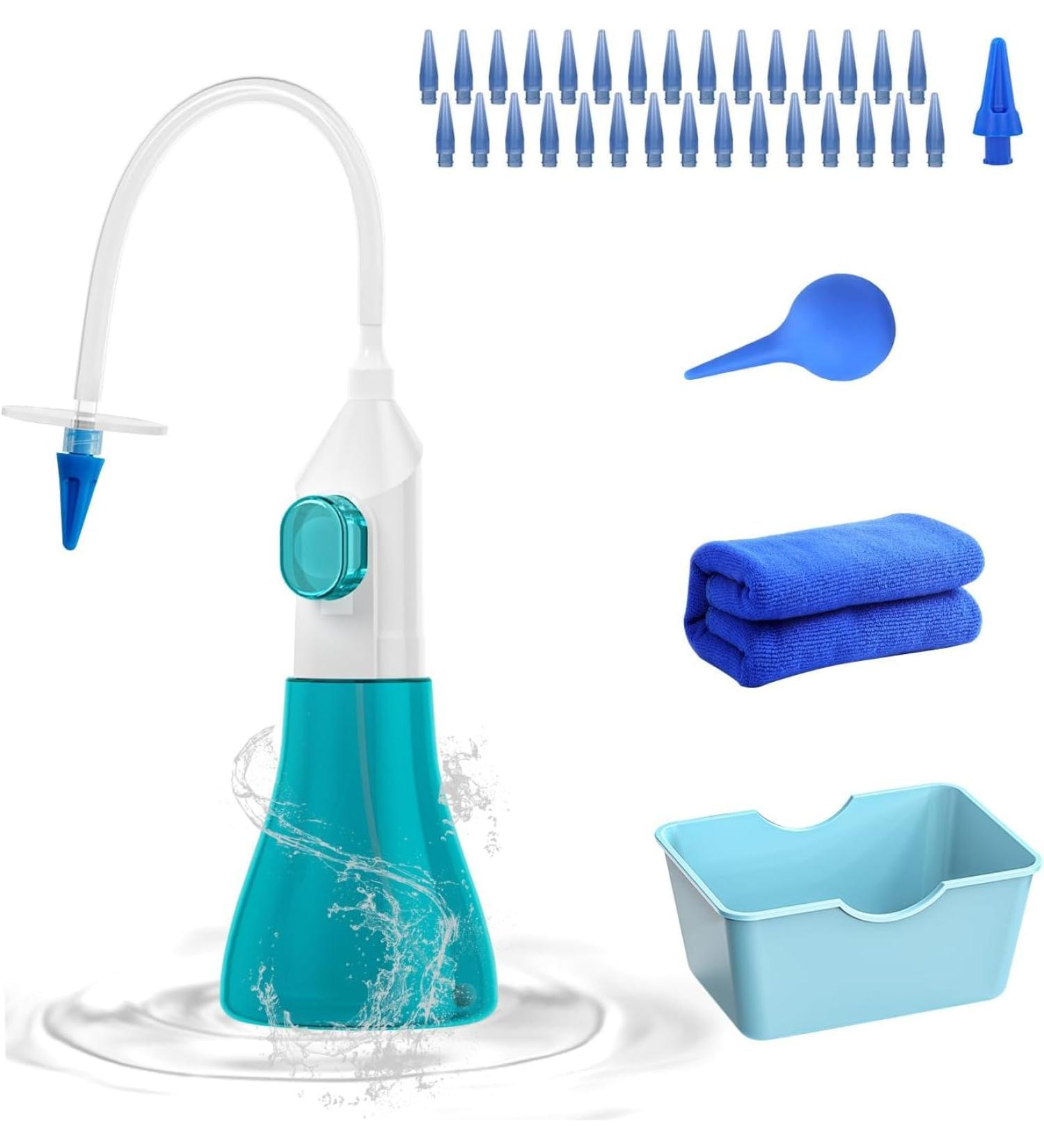 Qumox Ear Wax Removal Kit - Safe & Effective Manual Ear Irrigation System for Built-Up Wax Removal - Buy Online on GoSupps.com