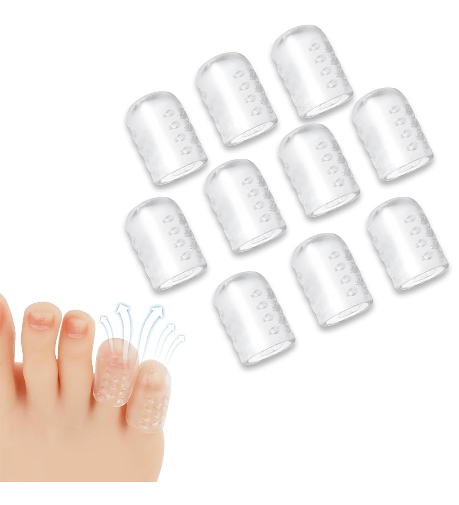 Silicone Anti-Friction Toe Protectors - Gel Little Toe Covers for Blisters Calluses & Corns | 2024 New Breathable Design - Buy Online on GoSupps.com