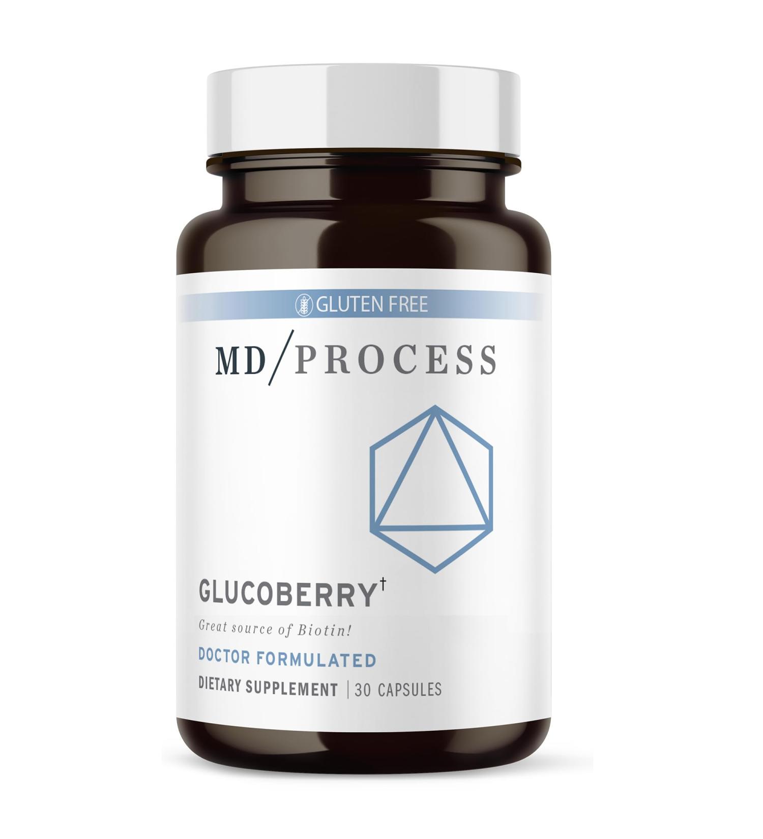 GlucoBerry Maqui Berry Extract with Chromium Picolinate for Blood Health Support - Doctor Formulated 30 Capsules - Biotin & Gymnema Sylvestre - Buy Online on GoSupps.com