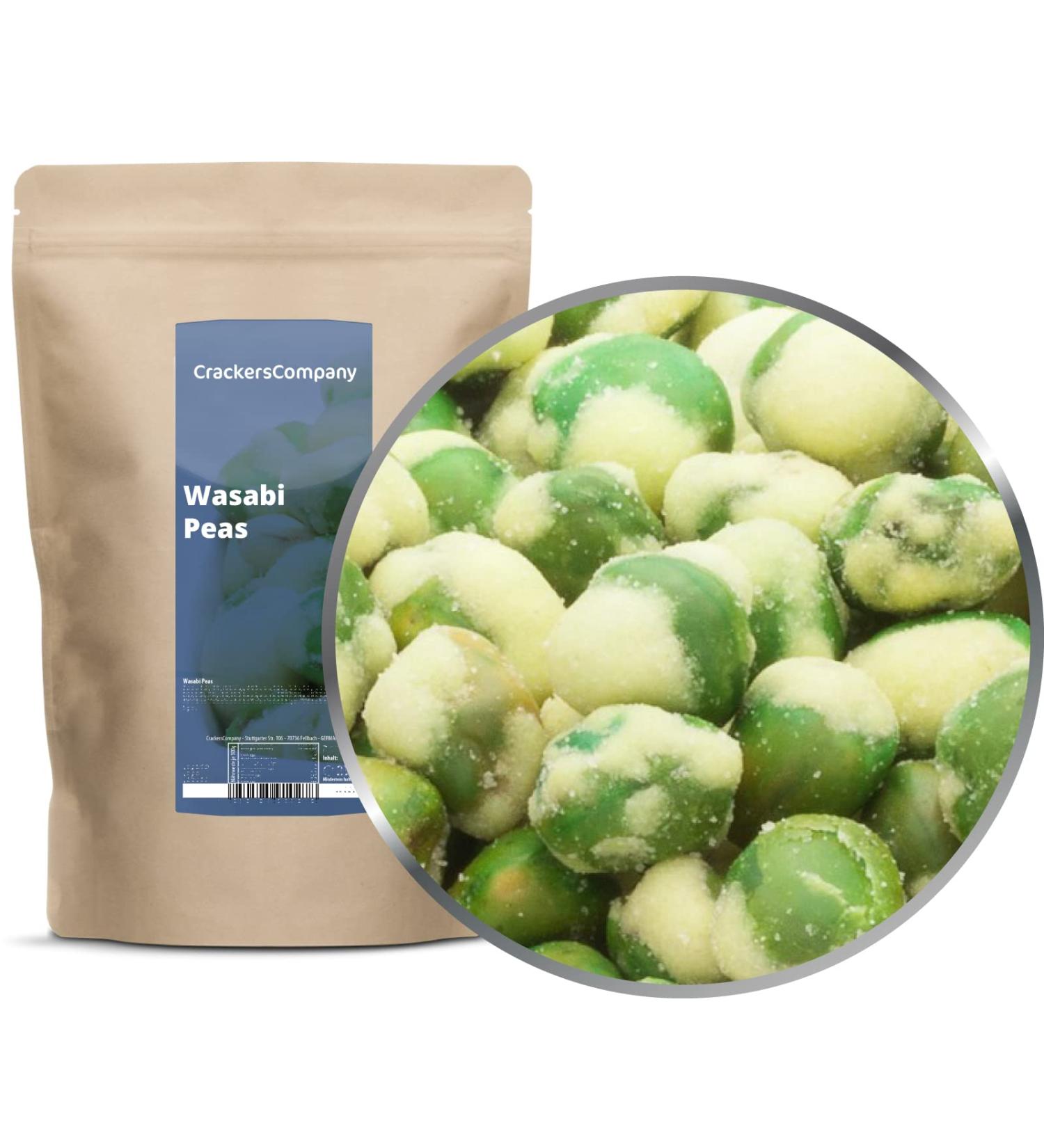 Buy 400g Wasabi Green Crispy Peas - Low Fat High Protein Vegan Snack | International Shipping - Buy Online on GoSupps.com
