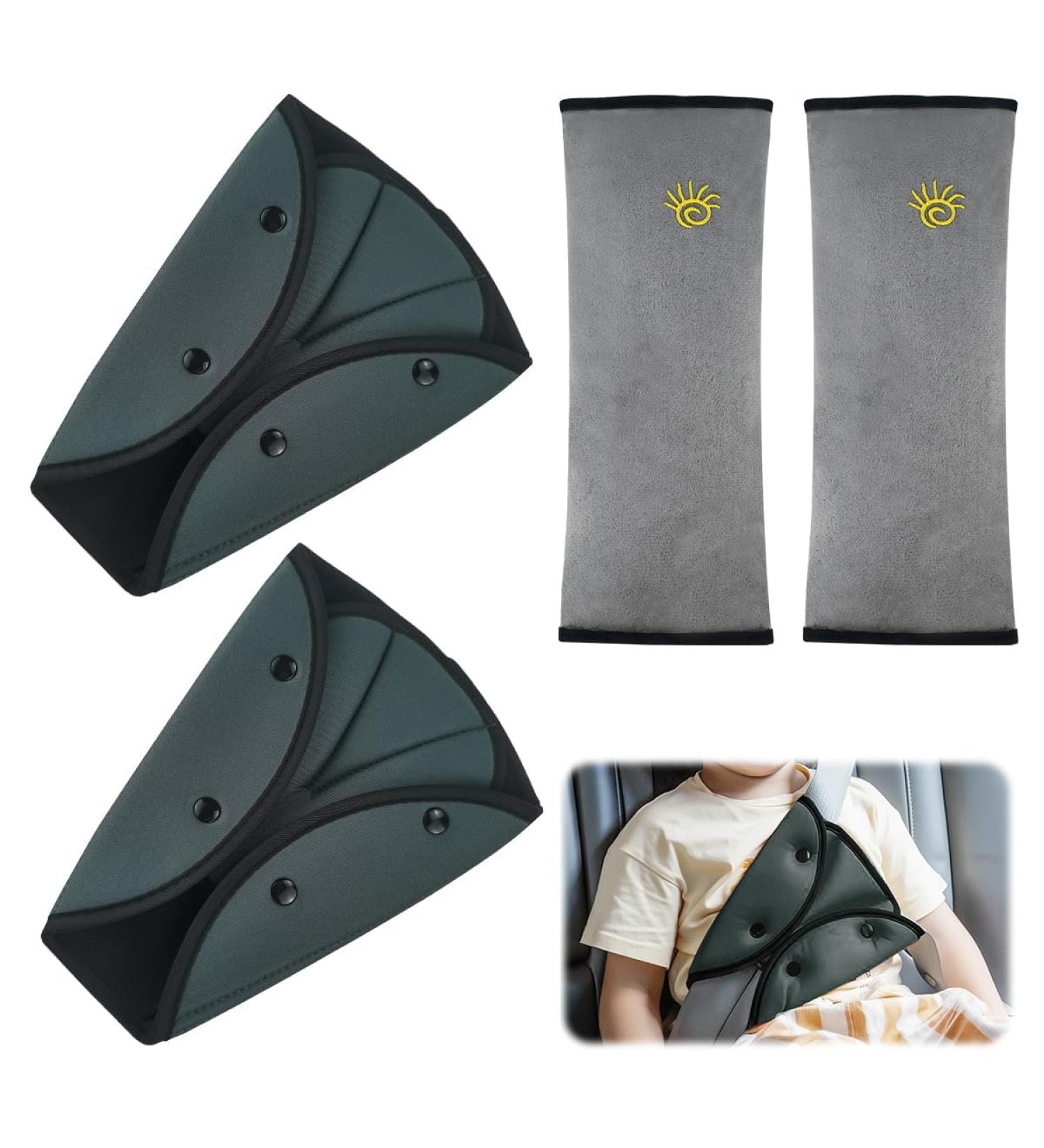 Uzepie 2PCS Kids Seatbelt Adjuster with Shoulder Pad - Seat Belt Cover for Children and Adults - Buy Online on GoSupps.com