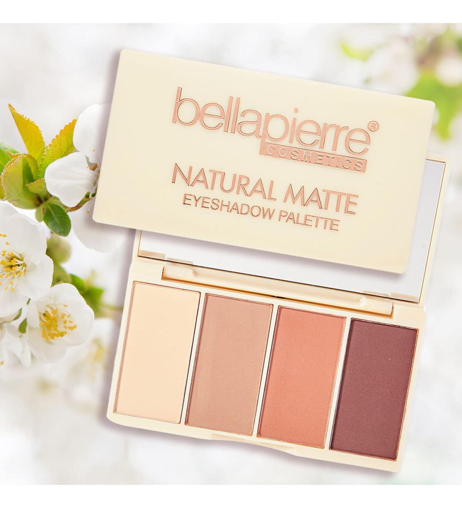 Buy Bellapierre Natural Matte Eyeshadow Palette - Highly Pigmented Long-Lasting Hypoallergenic & Cruelty-Free | 4 Matte Shades For Flawless Looks - Buy Online on GoSupps.com