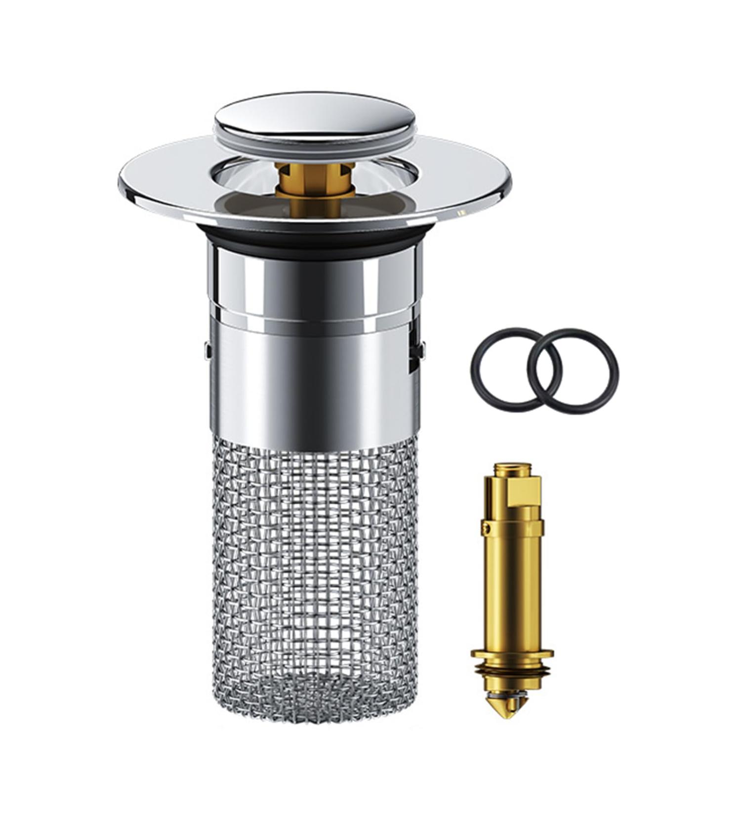 Effective Hair Filter & Quick Drainer ABS Sink Plug Drain Drain Plug Sink With Hair Strainer Popup Drainer Sink Plug & Drain - Buy Online on GoSupps.com