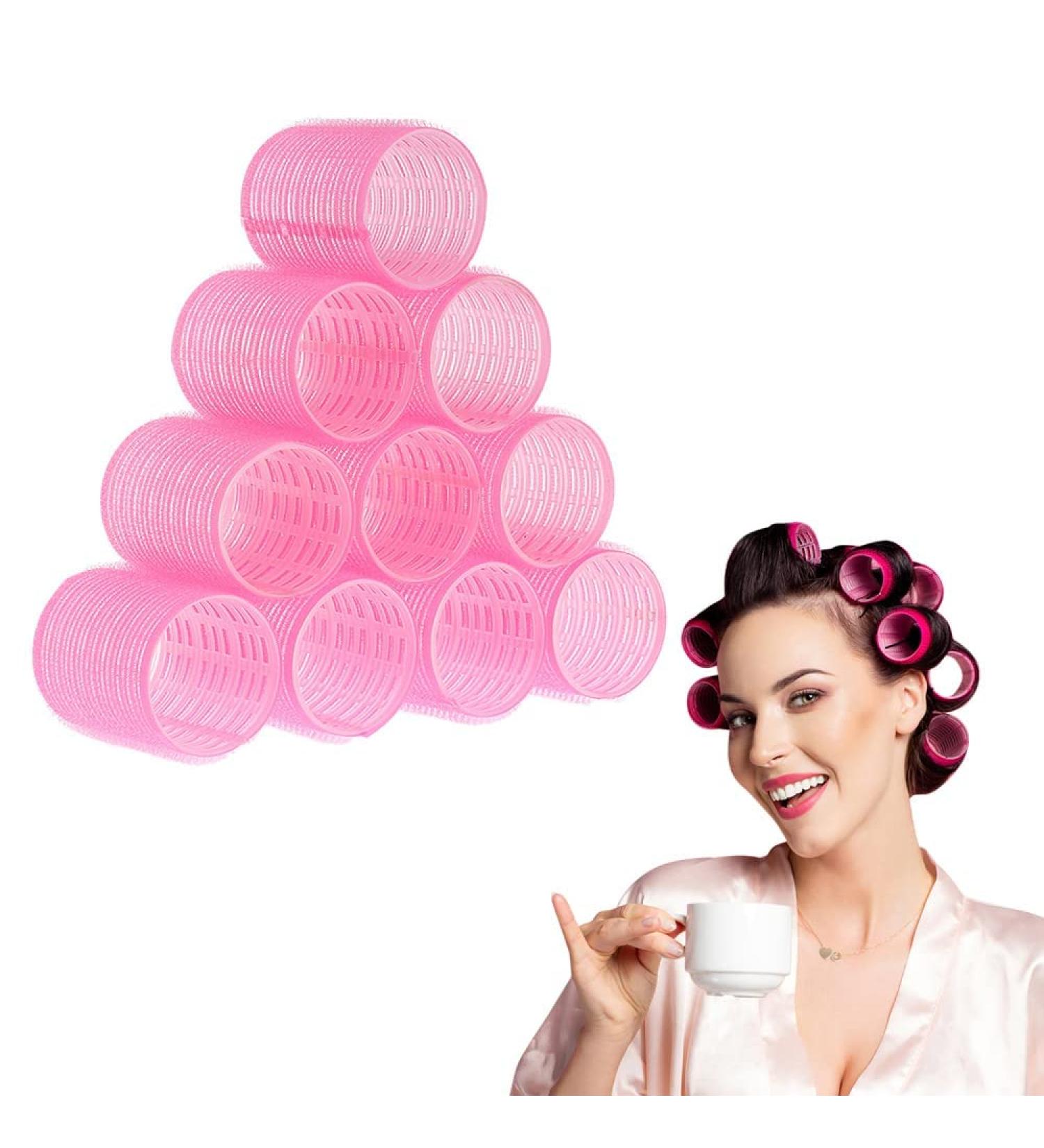Anself Self Holding Hair Rollers 48mm - 10 Pack Salon Hairdressing Curlers DIY Curling Tool - Buy Online on GoSupps.com