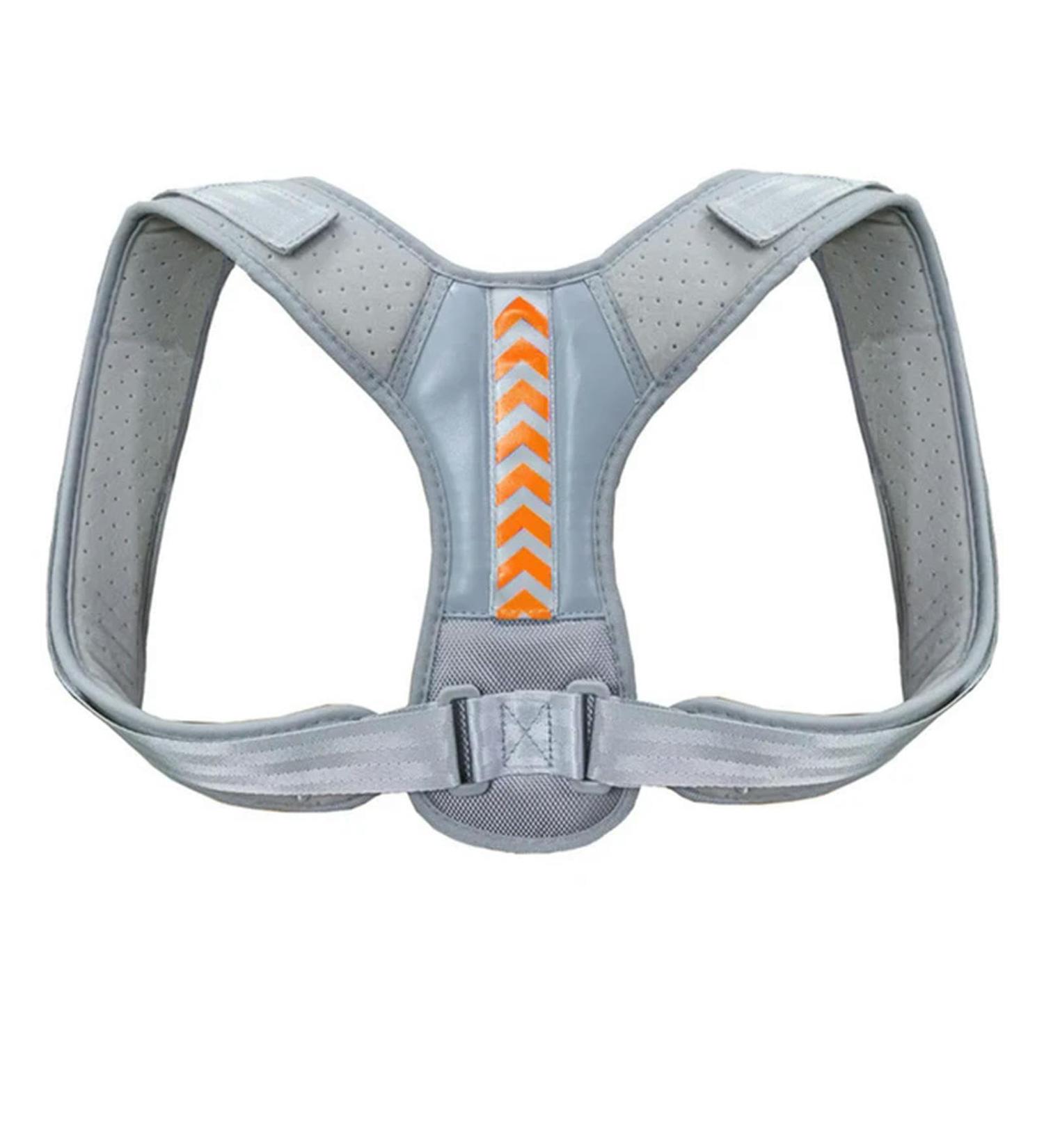Back Posture Corrector Belt Adjustable Shoulder Neck Spine for Column Posture Correction for Women Men Straightener A - Gray Orange XXL - Buy Online on GoSupps.com
