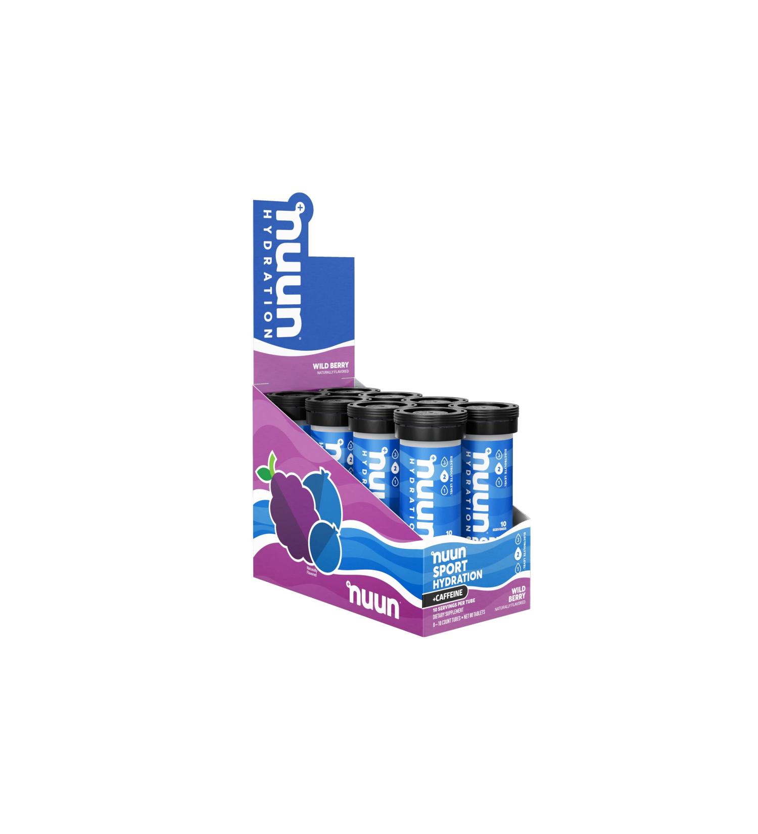 NUUN Caffeine Wildberry Bundle X8 - Buy Online on GoSupps.com