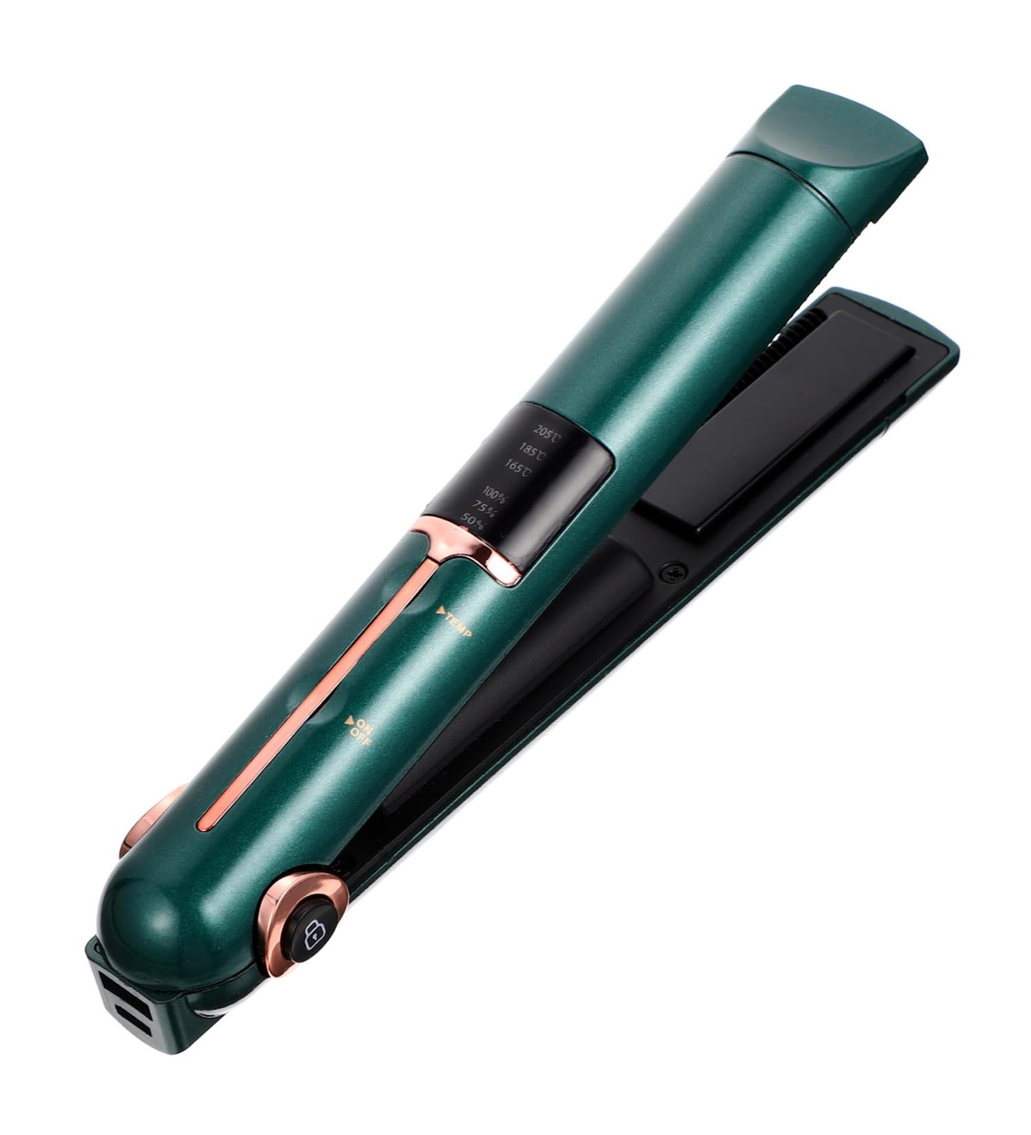 Baluue Curling Iron Professional Hair Straightener Hand Wisking Tool Electric Cordless Tools Abs 21X4X3.5CM Green - Buy Online on GoSupps.com