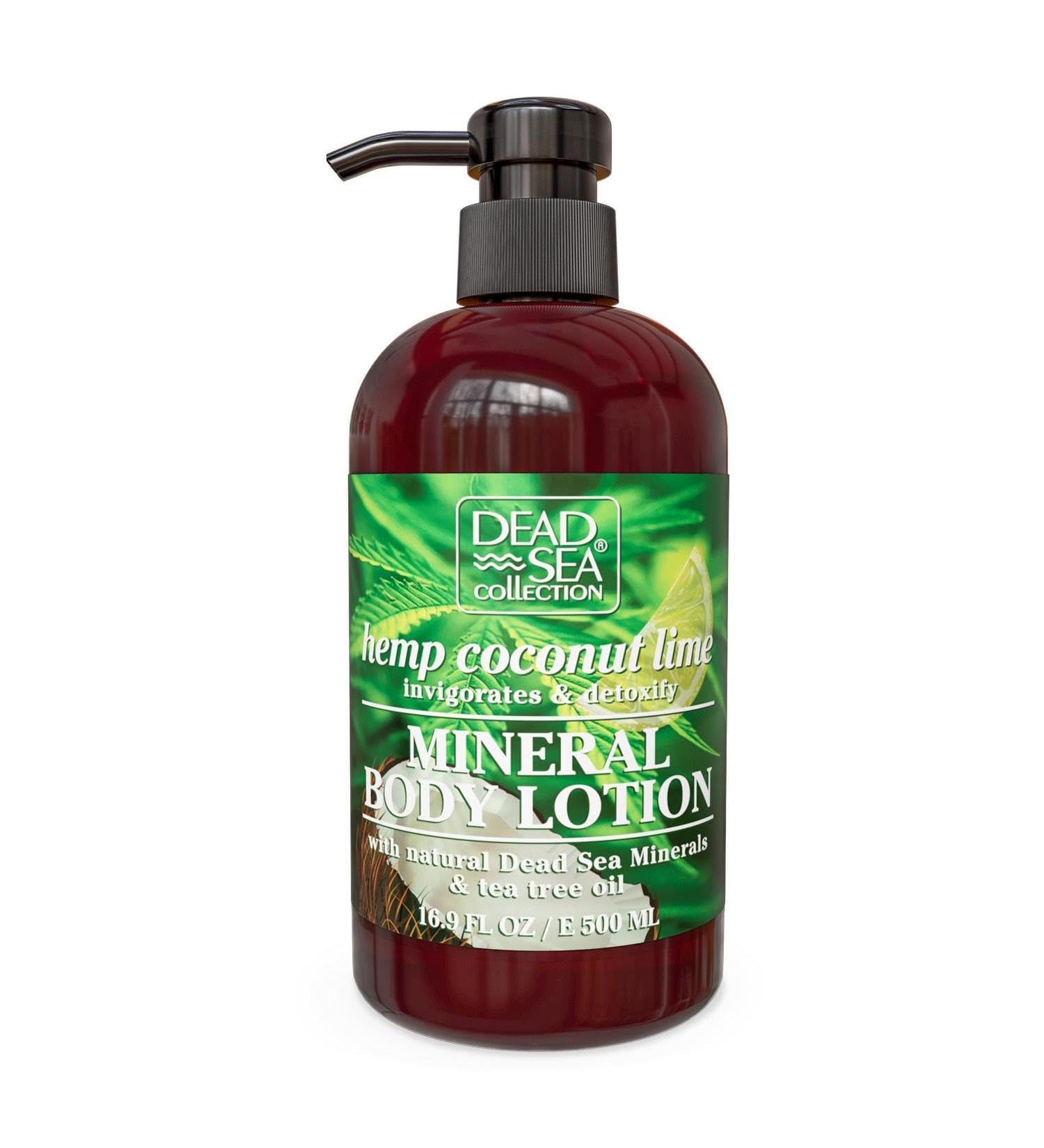 Dead Sea Collection Hemp & Coconut Lime Body Lotion | Nourishing Moisturizer for Dry Skin - 16.9 Fl. Oz. | Unisex Rejuvenating Hand & Body Care - Buy Online on GoSupps.com
