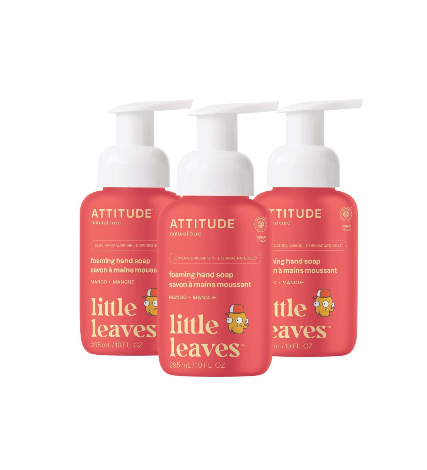 ATTITUDE Foaming Hand Soap for Kids EWG Verified Dermatologically Tested Plant- and Mineral-Based Ingredients Vegan Mango 10 Fl Oz (Pack of 3) Mango 10 Fl Oz (Pack of 3) - Buy Online on GoSupps.com