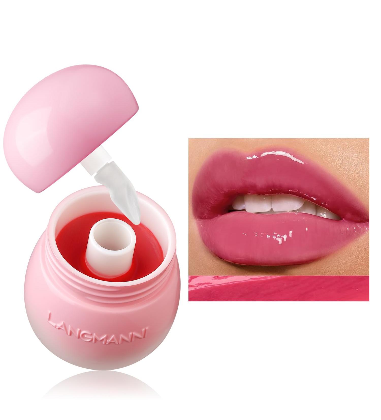 Mushroom Milk Can Lip Jelly Lipstick | Nourishing Korean Lip Tint & Balm with Silicone Brush Head | Glossy Finish #03 - Buy Online on GoSupps.com