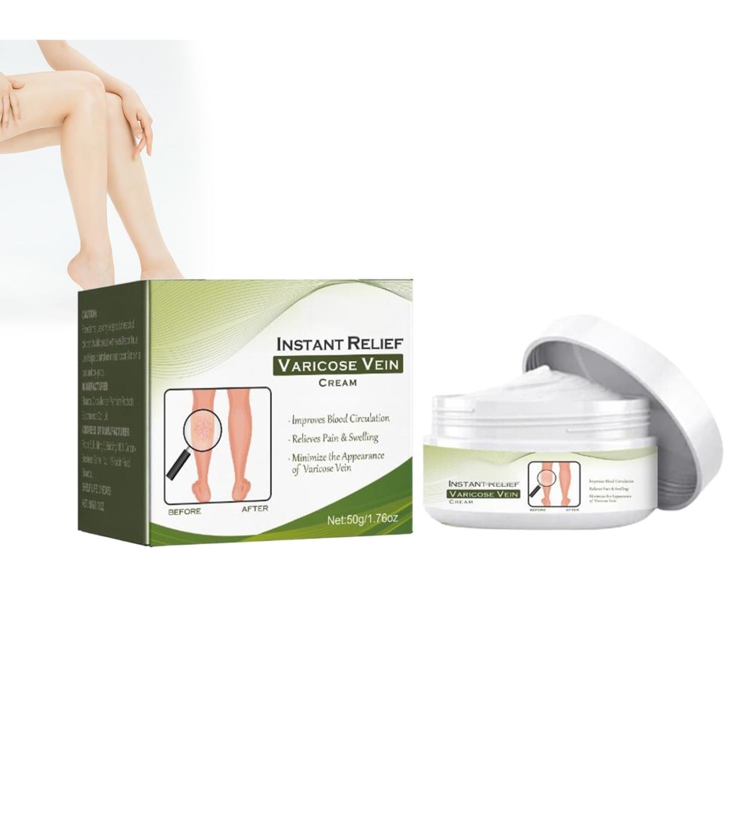 Varicose Vein Repair Cream for Effective Treatment of Varicose Veins Treatment Legs Cream Soothes and Moisturizes Quickly Cr me r paratrice veineuse (vert) / - Buy Online on GoSupps.com