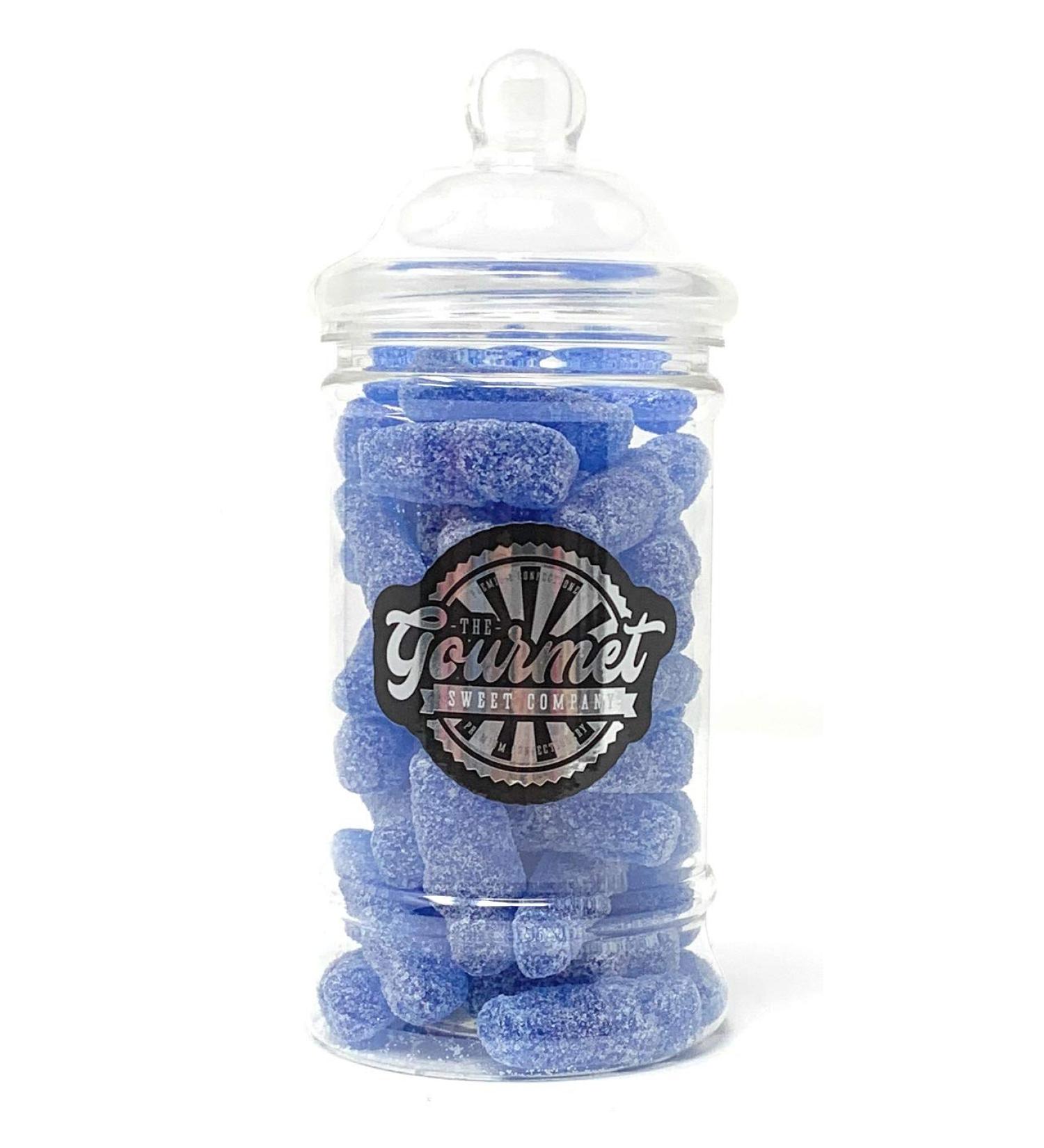 Fizzy Blue Babies Victorian Gift Jar by The Gourmet Sweet Company