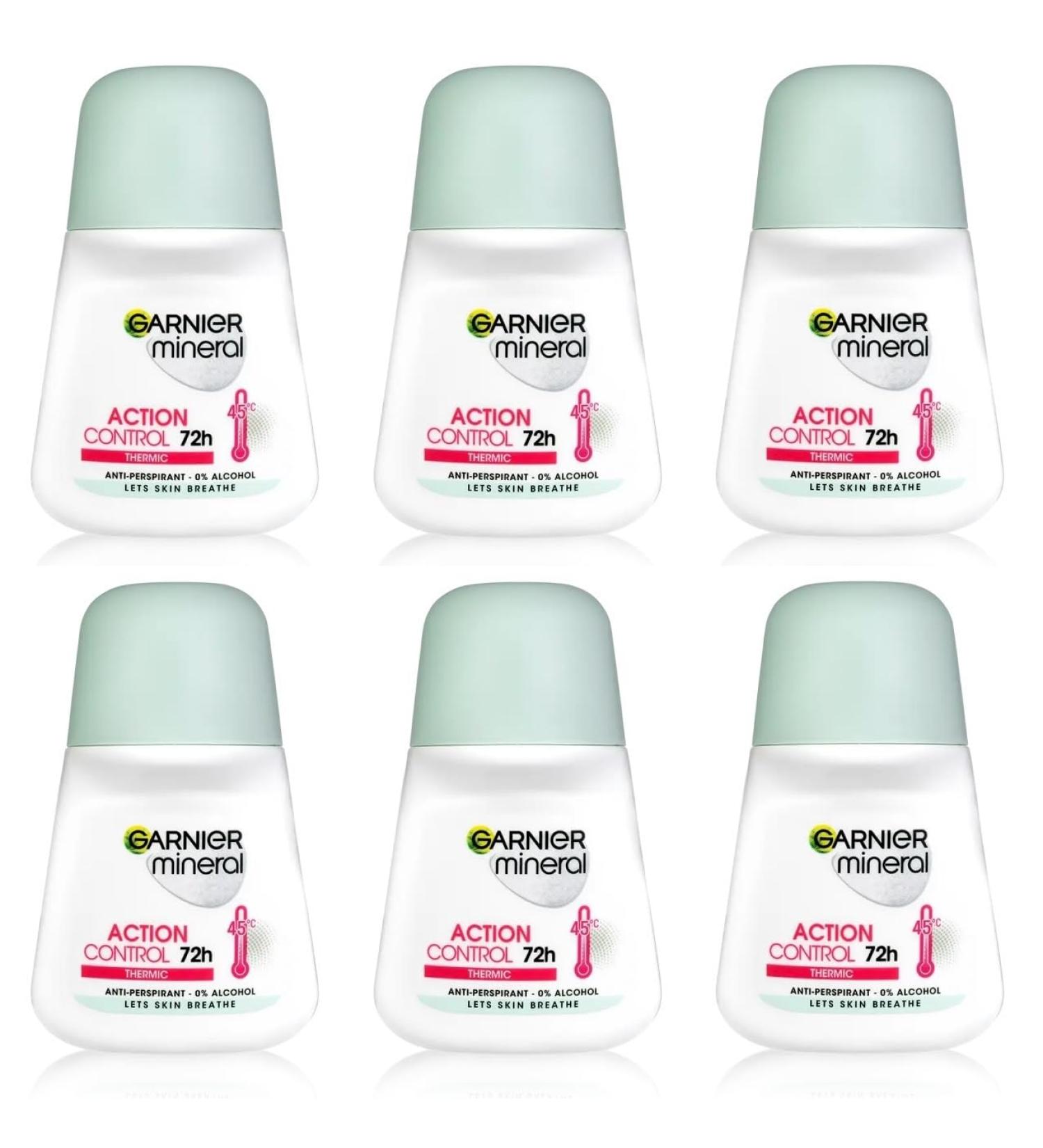 Garnier Garnier Pack of 6 x 50ml bottles of 72-hour antiperspirant gel