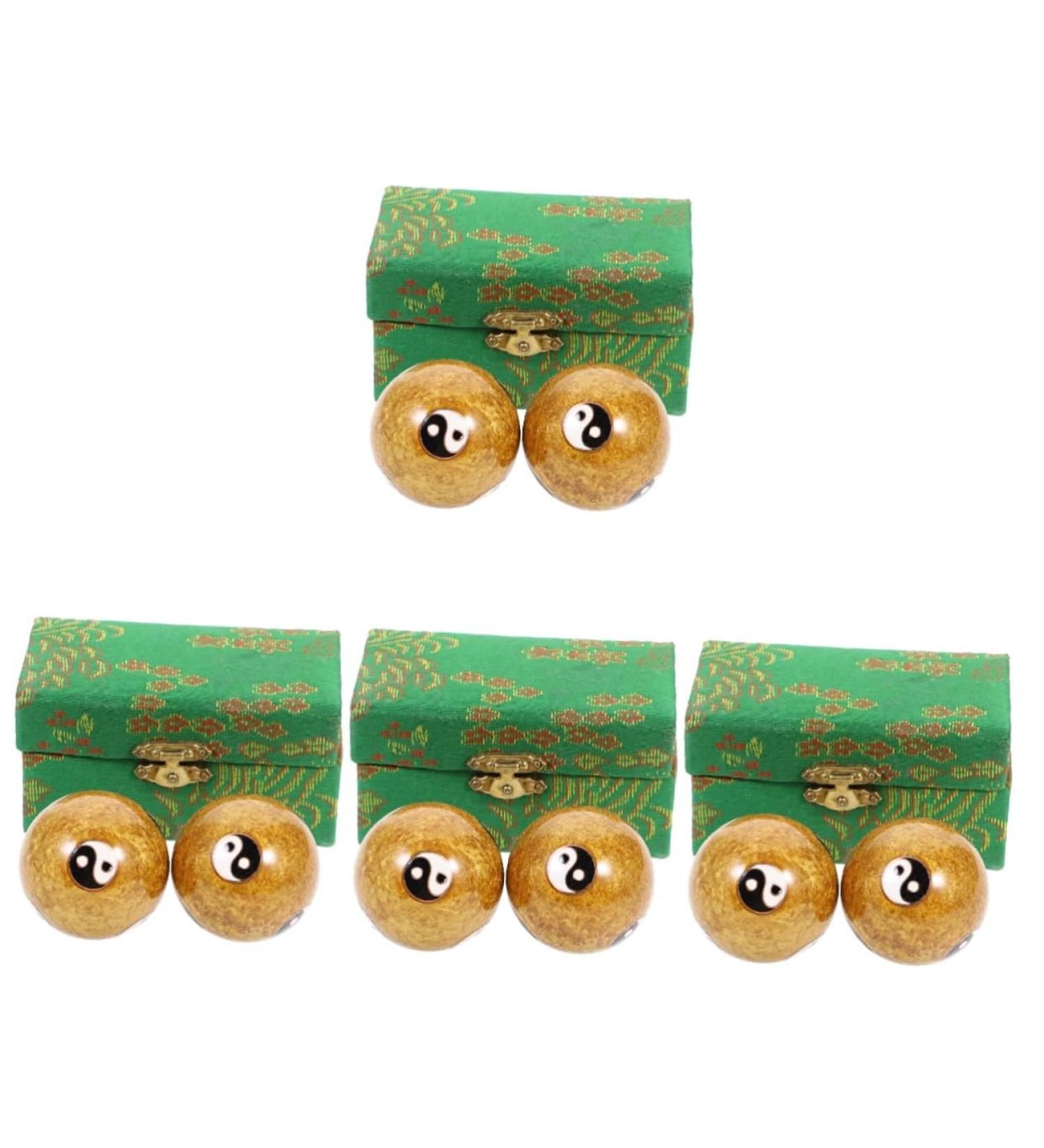 JECOMPRIS 8 STK Massage Tools - Metal Massage Globe & Foot Roller Balls for Stress Relief | International Shipping - Buy Online on GoSupps.com
