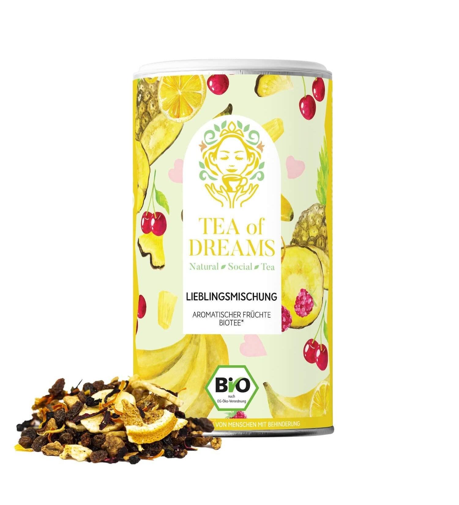  Tea of Dreams Organic Fruit Tea | Favorite Blend | Natural Fruit Tea Blend | Loose Leaf Tea | 80 g - Buy Online on GoSupps.com