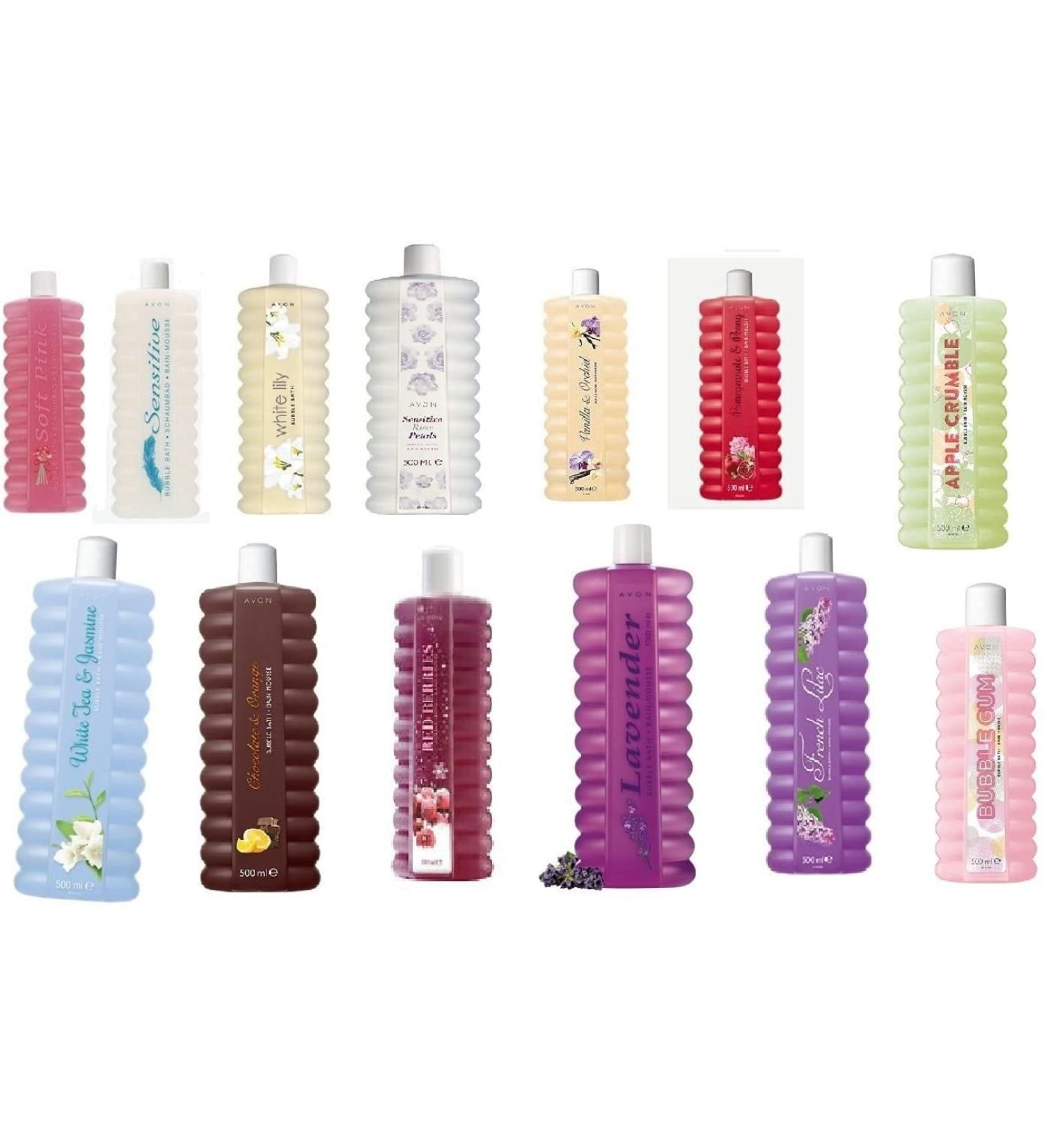 3 X Avon Bubble Bath 500ml Lucky Dip Rose 500 ml (Pack of 3)