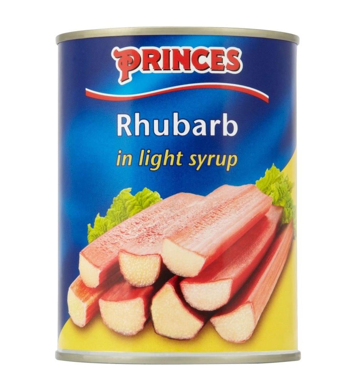 Princes Rhubarb in Light Syrup (540g) - Pack of 2 1.18 Pound (Pack of 1)