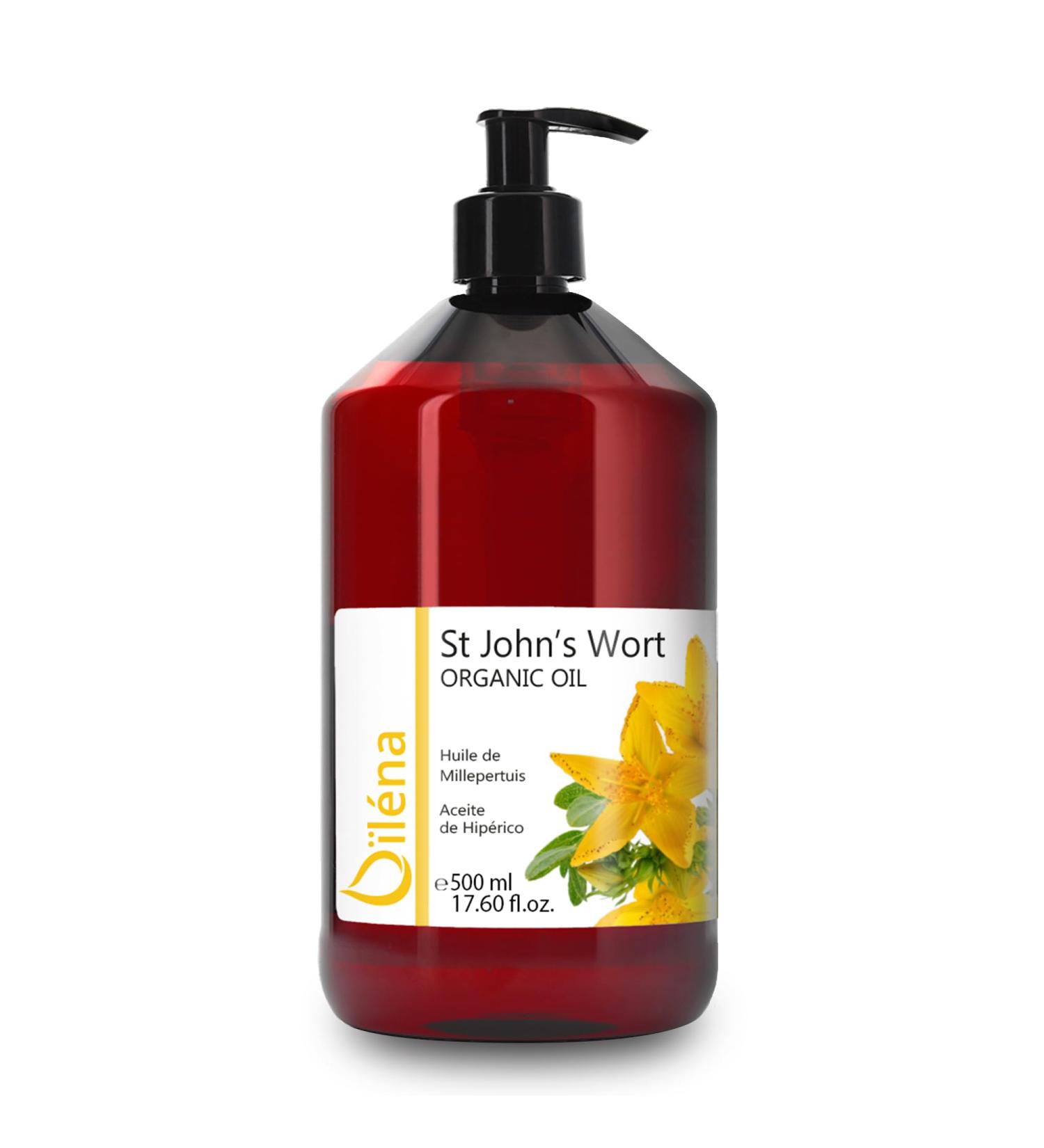 Oncentered St. John's wort oil: facial and body treatment relaxing and calming massage oil natural moisture and skin care products- 500 ml