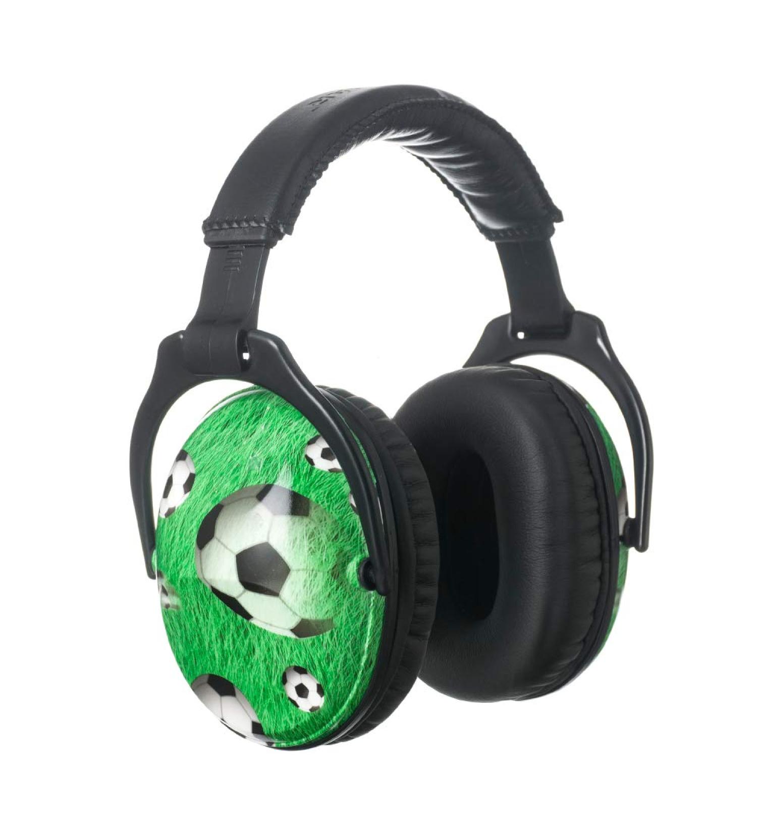 PROTEAR SNR 28 dB Kids Ear Protection Ear Muffs for Noise Sensitivity - Ideal Hearing Protectors for Children at Fireworks, Travel, Sports Events - 15x13x10cm Football Design - Buy Online on GoSupps.com